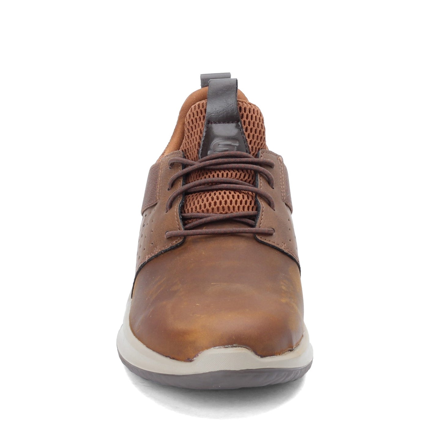 Peltz Shoes Men's Skechers Delson - Axton Sneaker - Wide Width BROWN 65870W-CDB