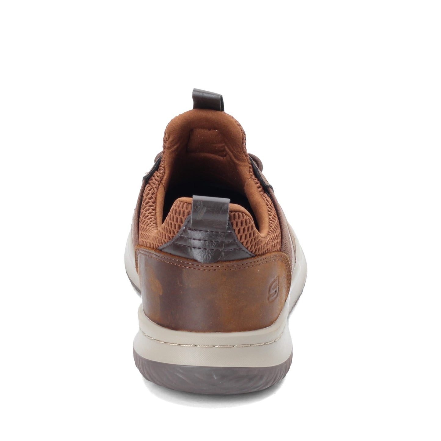 Peltz Shoes Men's Skechers Delson - Axton Sneaker - Wide Width BROWN 65870W-CDB