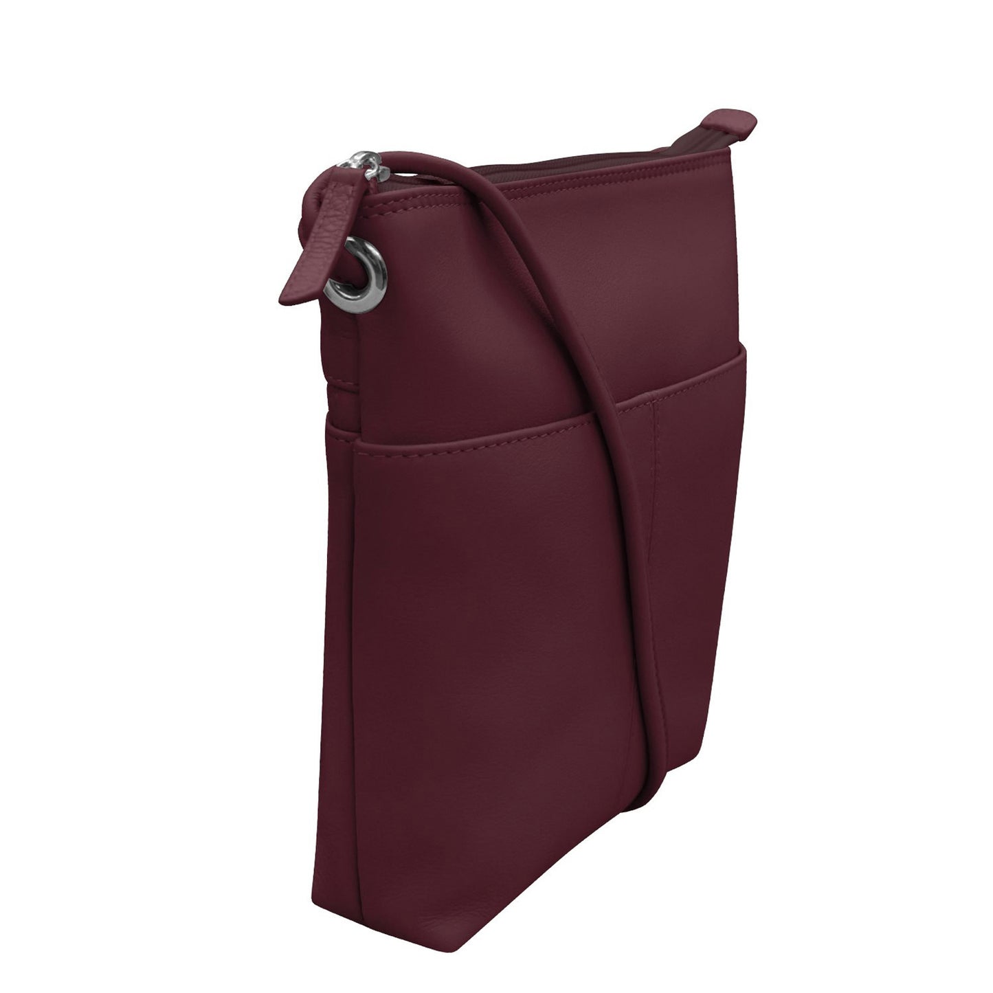 Peltz Shoes Women's ILI Midi Sac Crossbody Eggplant 6661-EGGPLANT
