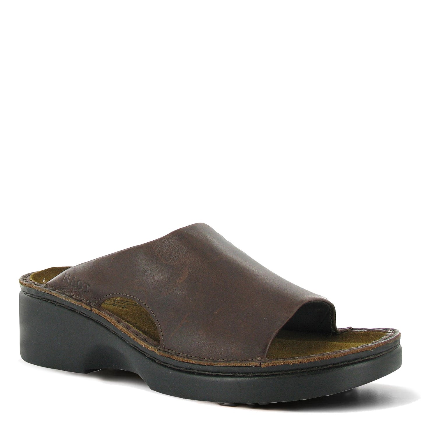 Peltz Shoes Women's Naot Rome Slide Sandal BUFFALO 67820-739