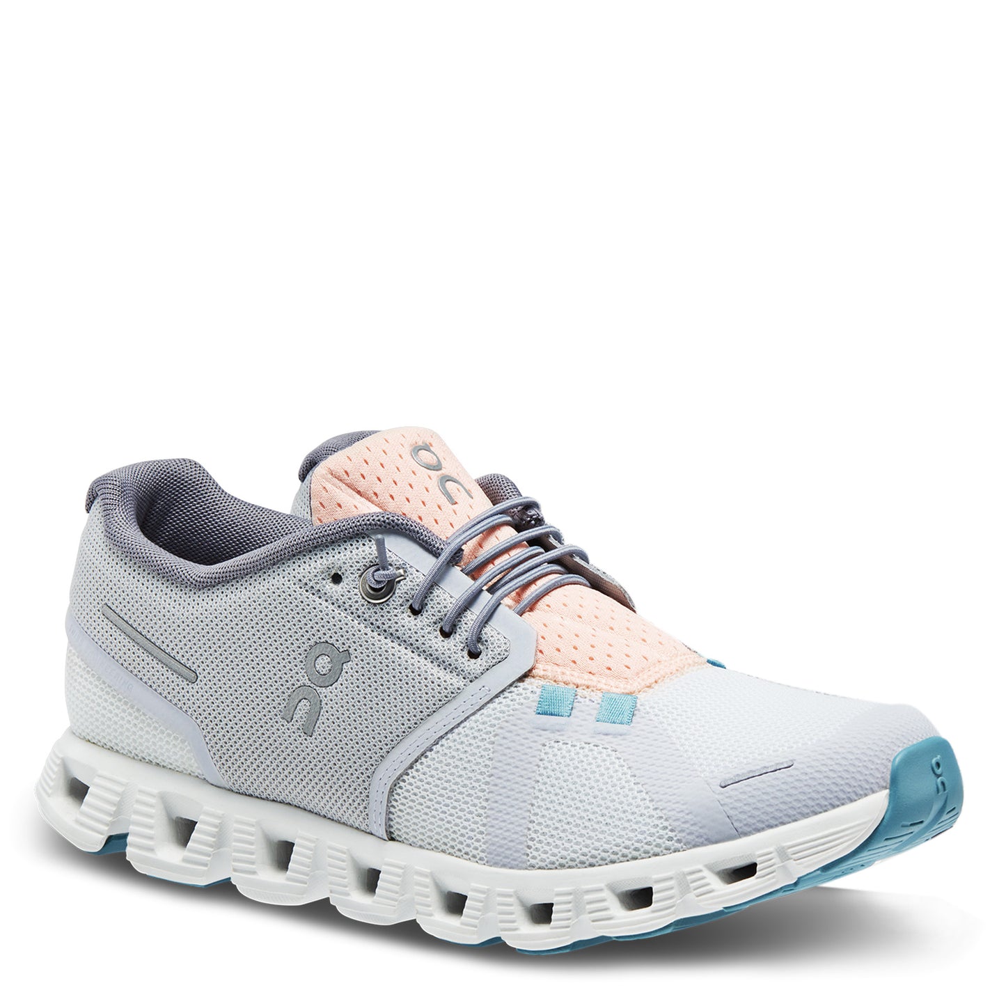 Peltz Shoes Women's On Running Cloud 5 Push Running Shoe GLACIER/UNDYED-WHITE 69.98353