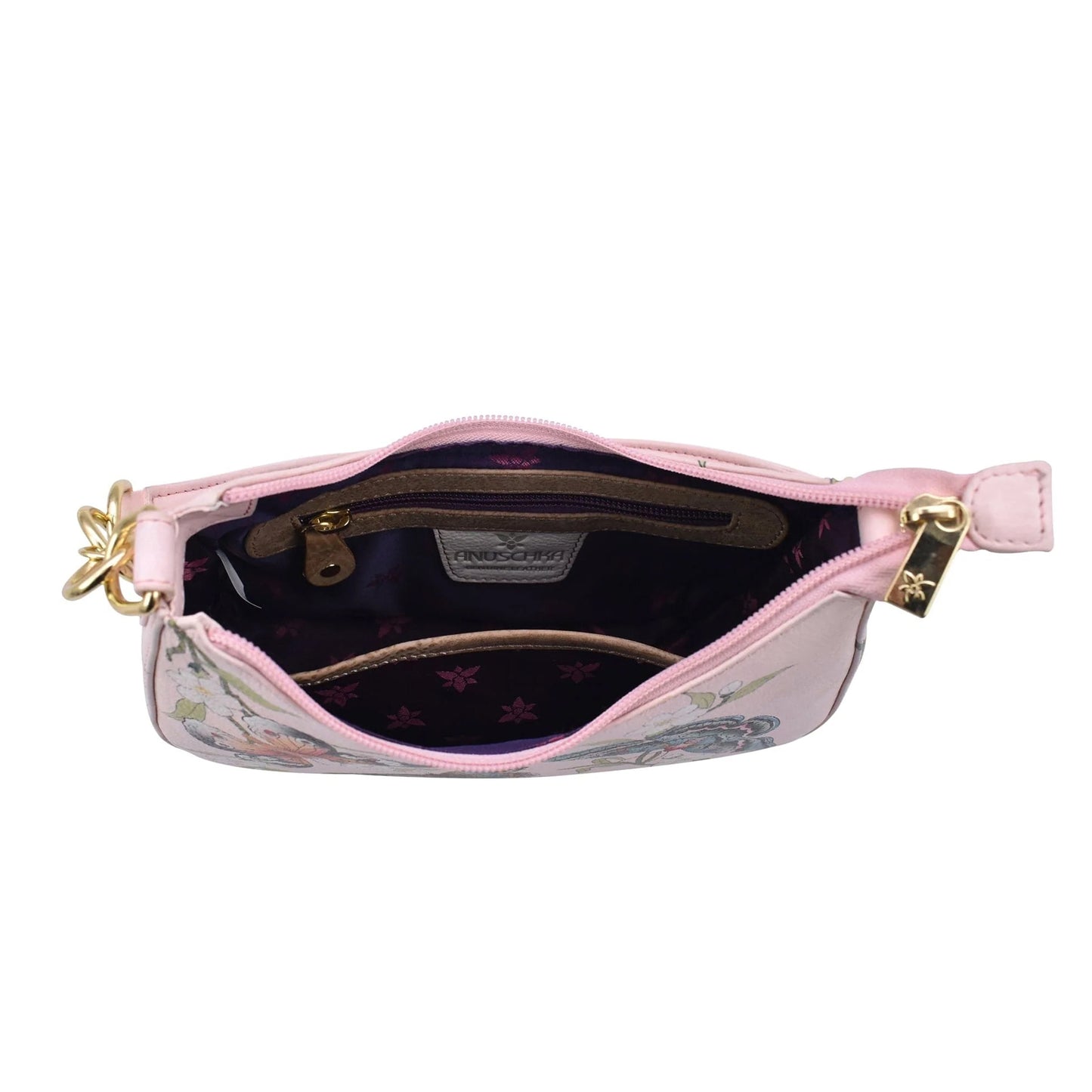 Peltz Shoes Women's Anuschka Small Convertible Hobo Bag Butterfly Melody 701-BML