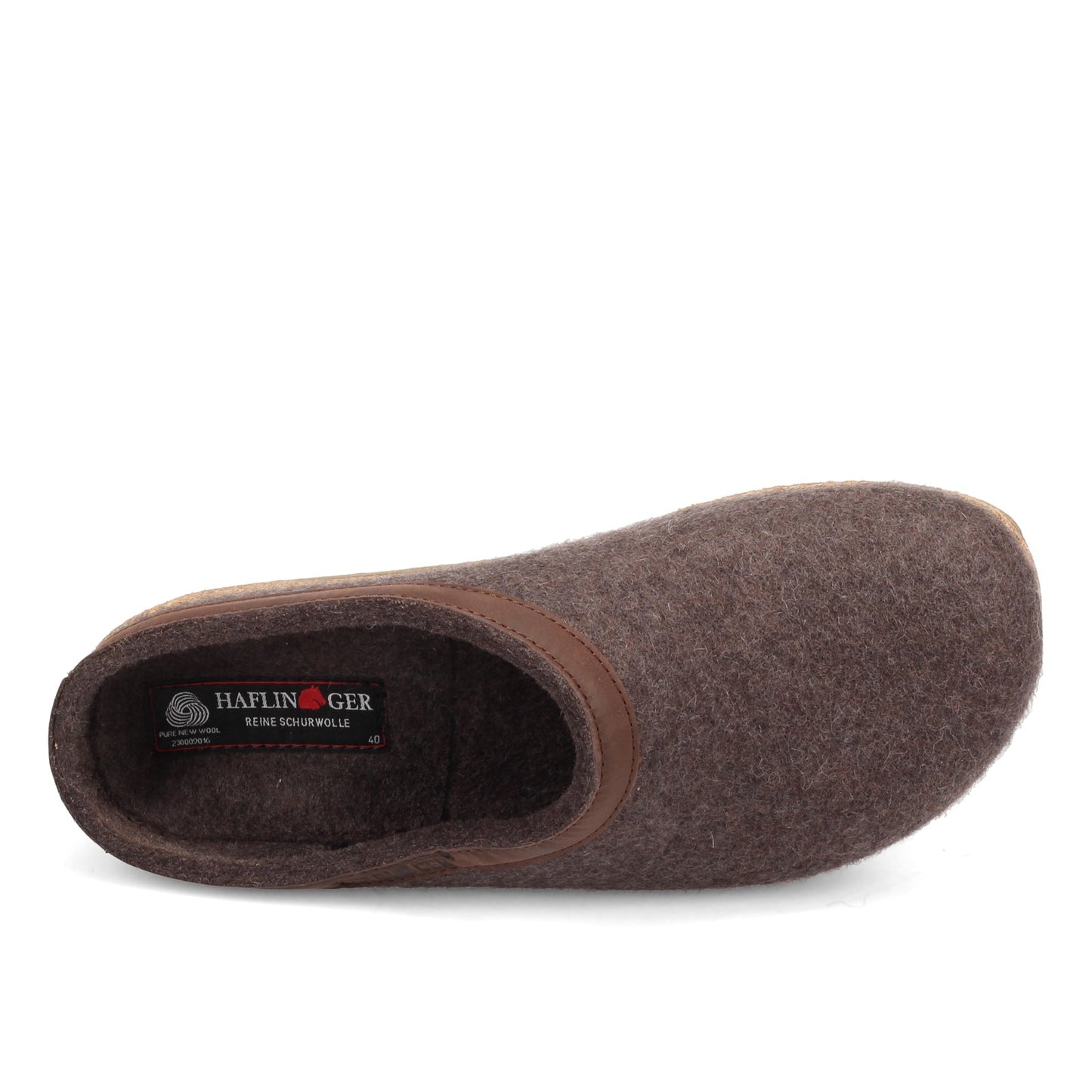 Peltz Shoes Unisex Haflinger Grizzly Clog SMOKY BROWN 713001-63