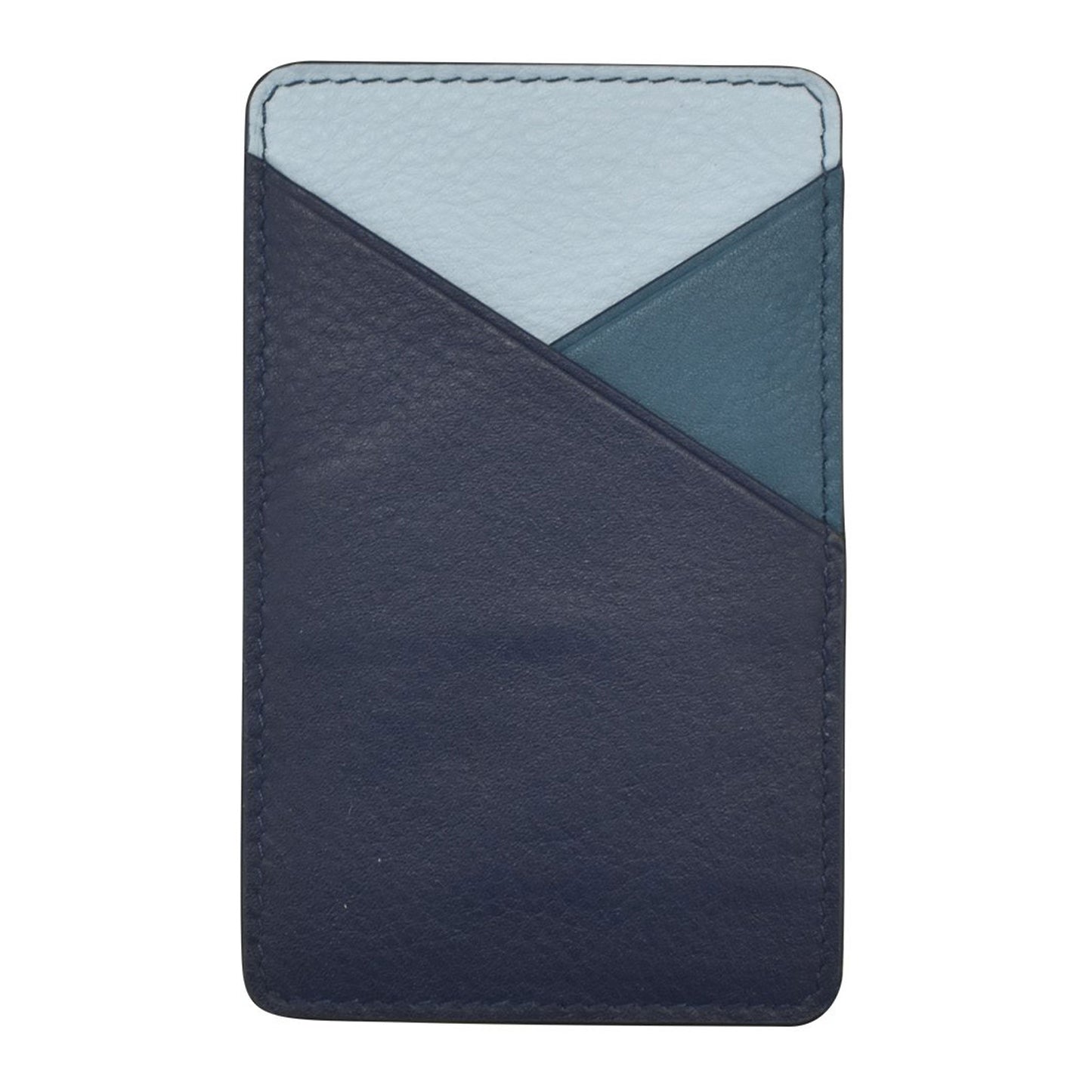 Peltz Shoes Women's ILI Leather Phone Wallet Denim Multi 7209-DENIM MULT