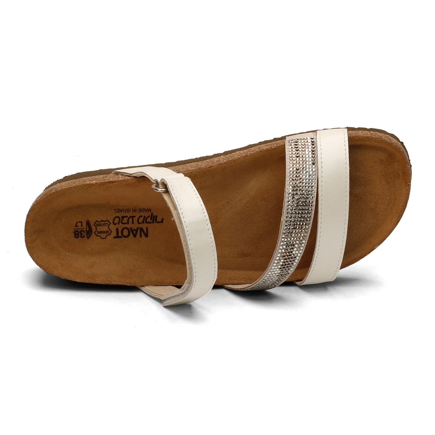 Peltz Shoes Women's Naot Columbus Sandal White 7219-WBL
