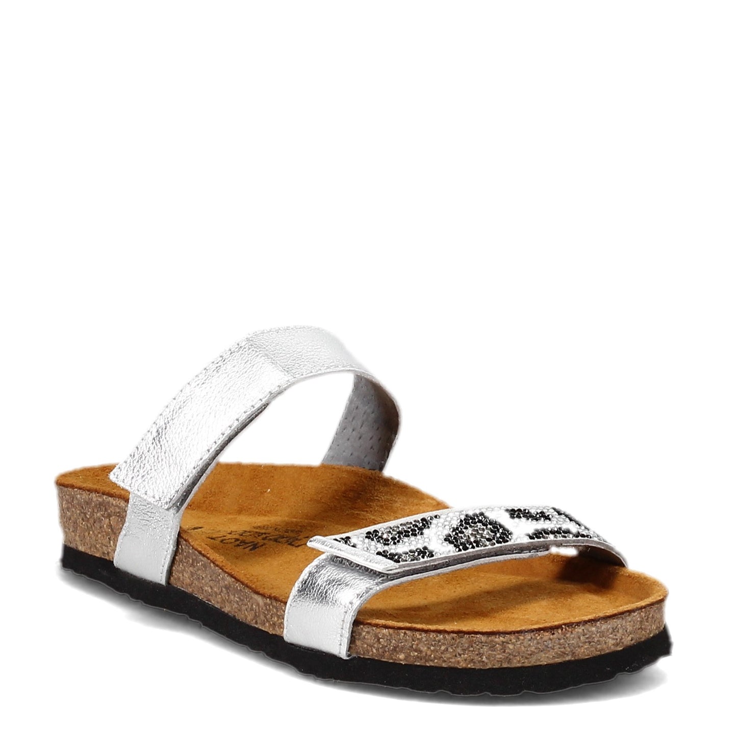 Peltz Shoes Women's Naot Indiana Sandal SILVER 7223-NSY