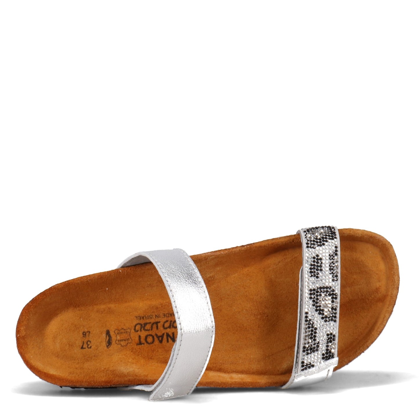 Peltz Shoes Women's Naot Indiana Sandal SILVER 7223-NSY