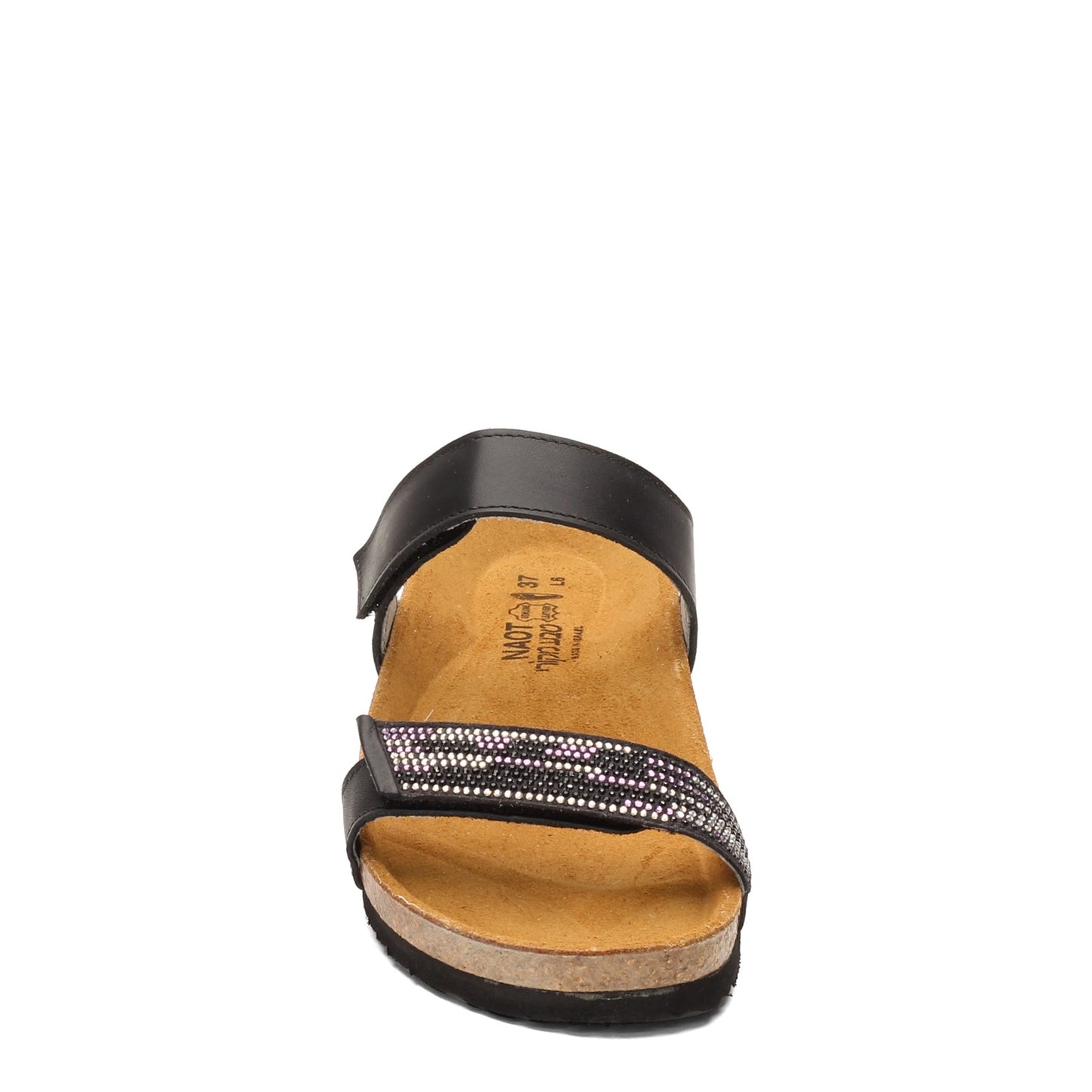Peltz Shoes Women's Naot Indiana Sandal Black PURPLE 7223-NZD