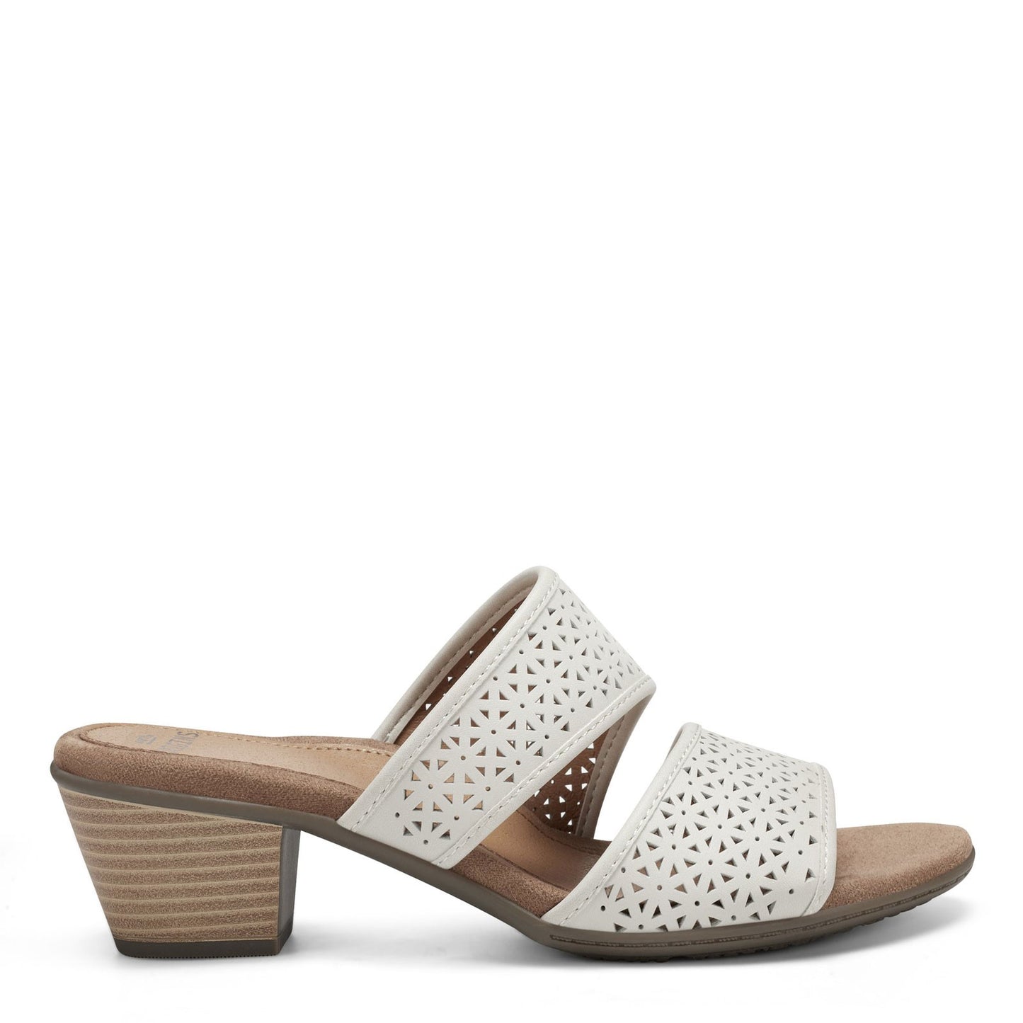 Peltz Shoes Women's Earth Origins Cayla Sandal WHITE 7258102-109