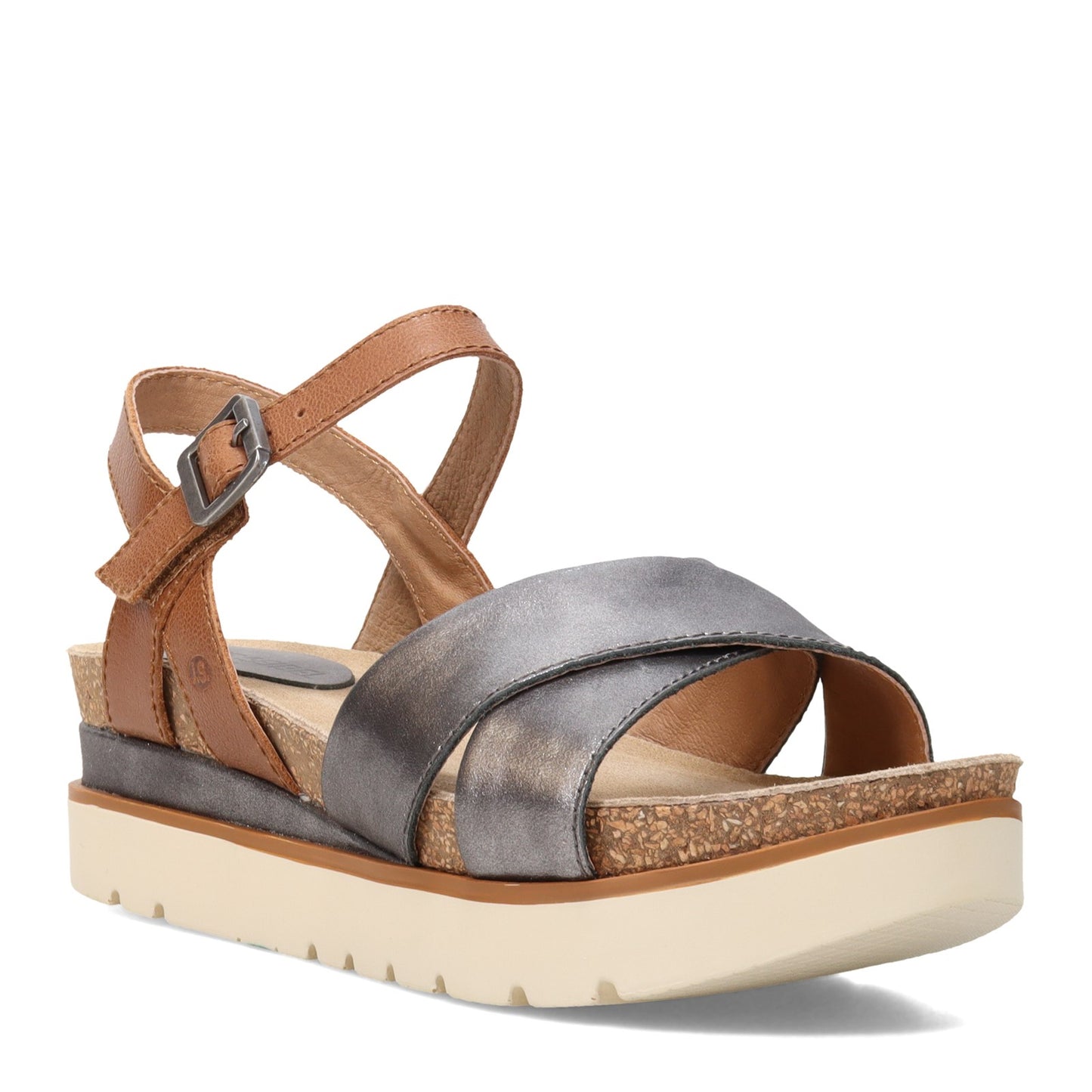 Peltz Shoes Women's Josef Seibel Clea 10 Sandal ANTHRACITE 72810-33701