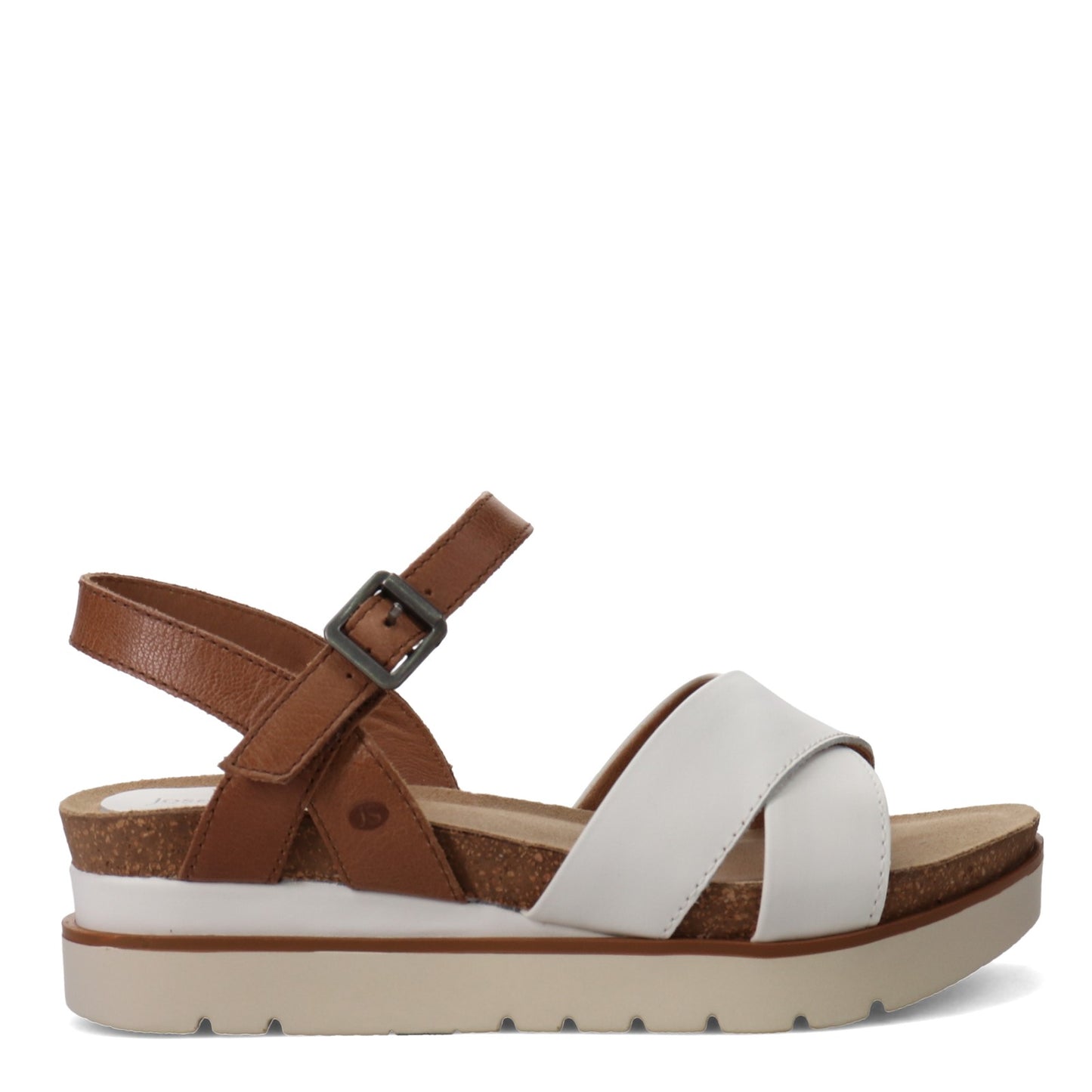 Peltz Shoes Women's Josef Seibel Clea 10 Sandal WHITE 72810-42001