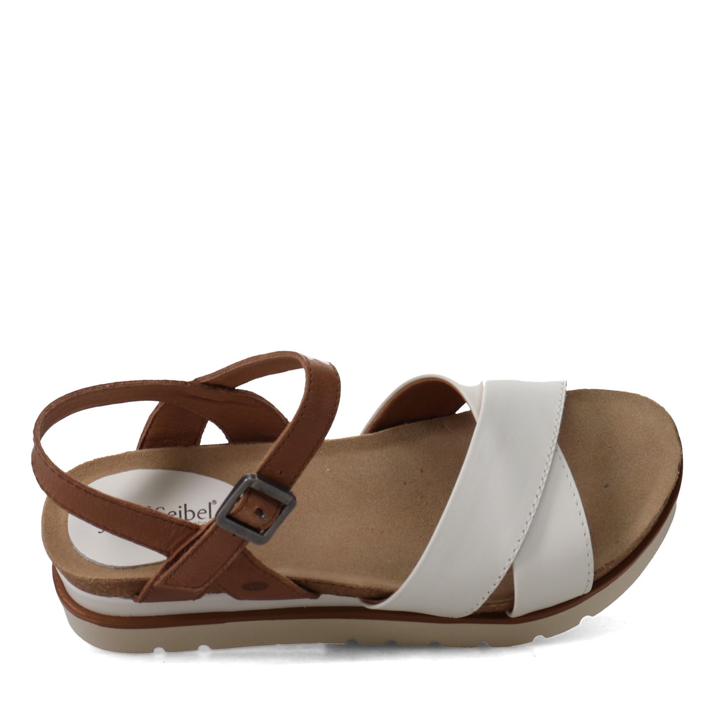 Peltz Shoes Women's Josef Seibel Clea 10 Sandal WHITE 72810-42001
