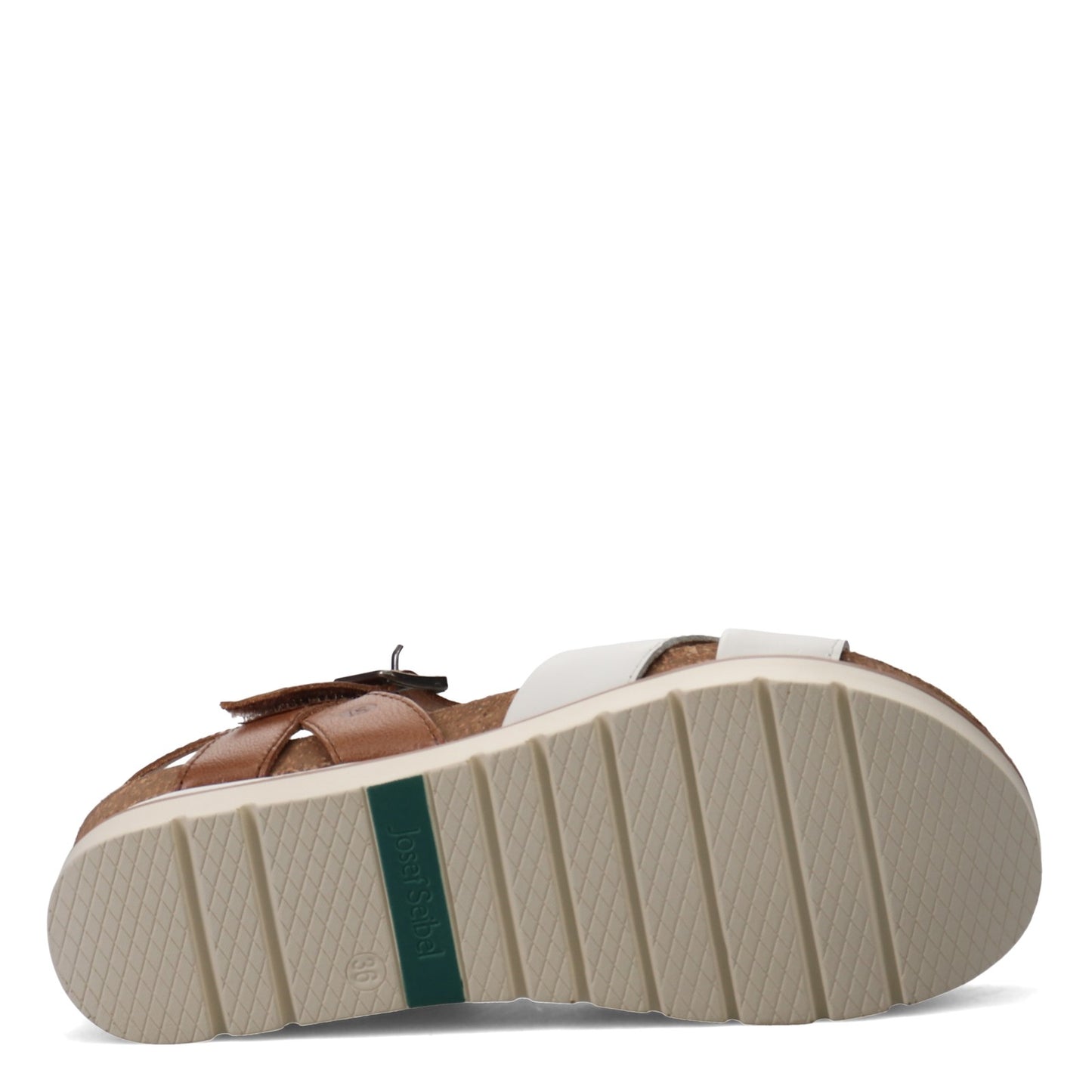 Peltz Shoes Women's Josef Seibel Clea 10 Sandal WHITE 72810-42001
