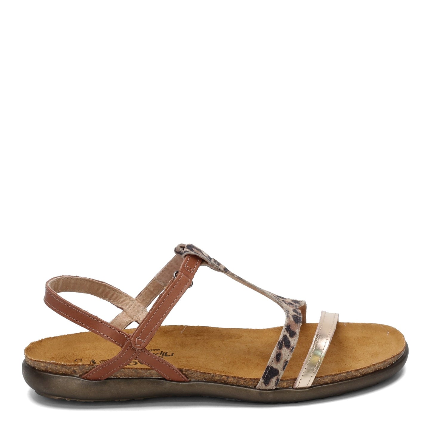 Peltz Shoes Women's Naot Judith Sandal Tan LEOPARD 7349-RCV