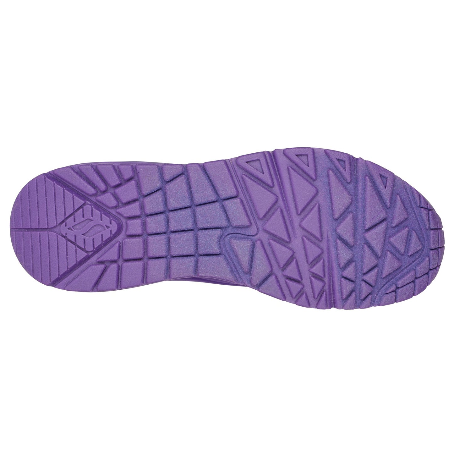Peltz Shoes Women's Skechers Street Uno - Neon Nights Sneaker Purple 73667-PUR