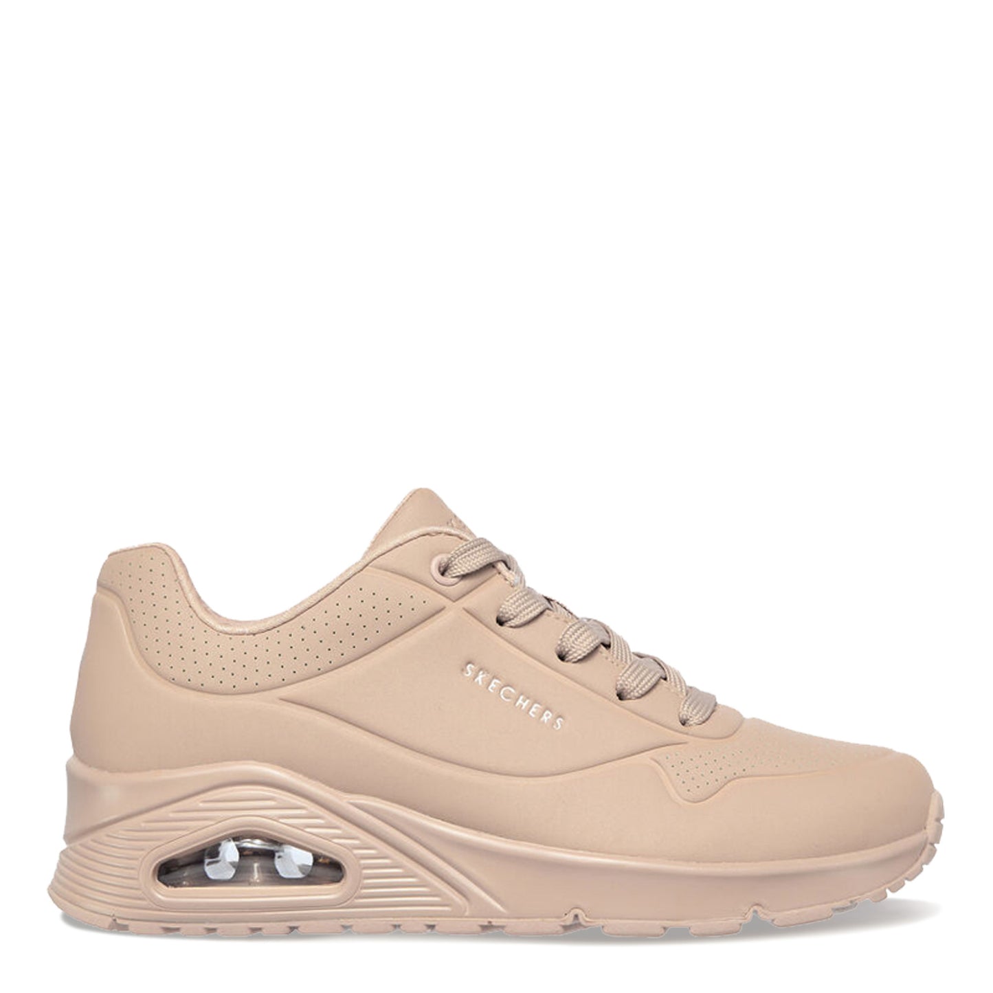 Peltz Shoes Women's Skechers Street Uno - Stand on Air Sneaker Sand 73690-SND