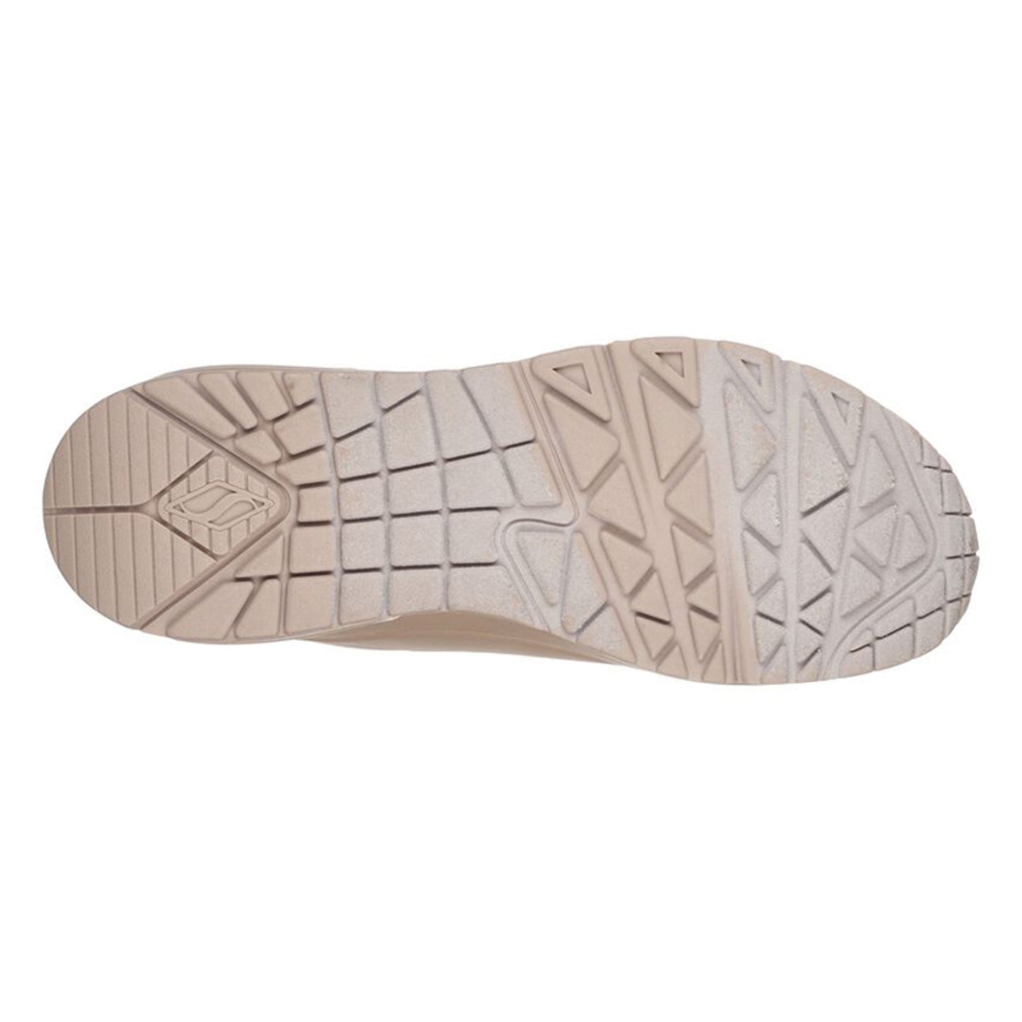 Peltz Shoes Women's Skechers Street Uno - Stand on Air Sneaker Sand 73690-SND