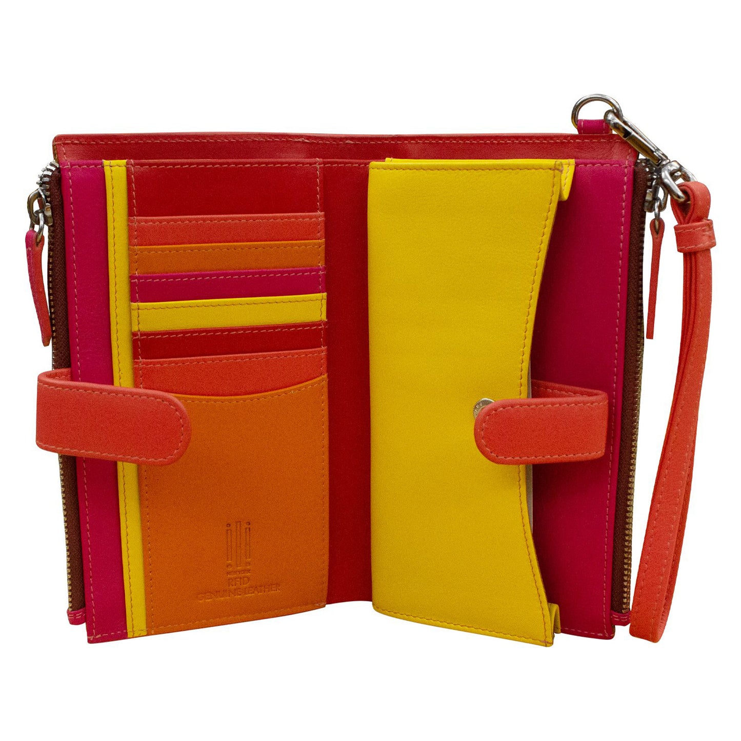Peltz Shoes Women's ILI Phone Wallet Clutch Sunset Multi 7422-SUNSET