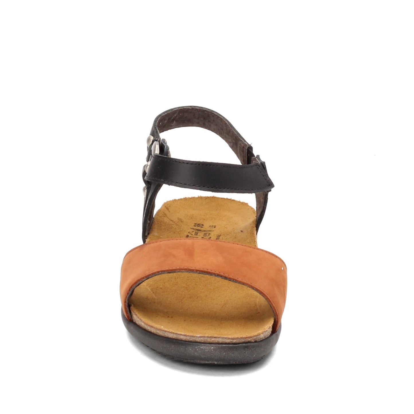Peltz Shoes Women's Naot Sabrina Sandal BLACK TAN 7437-S6A