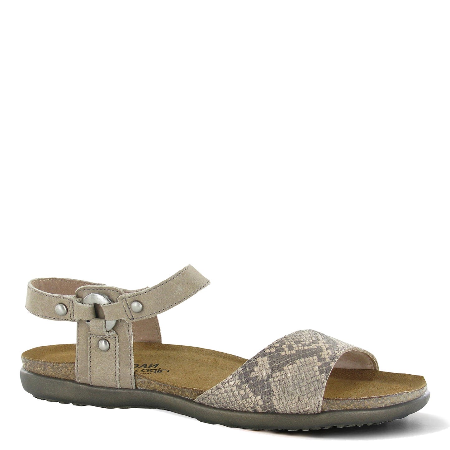 Peltz Shoes Women's Naot Sabrina Sandal NATURAL SNAKE 7437-YE9