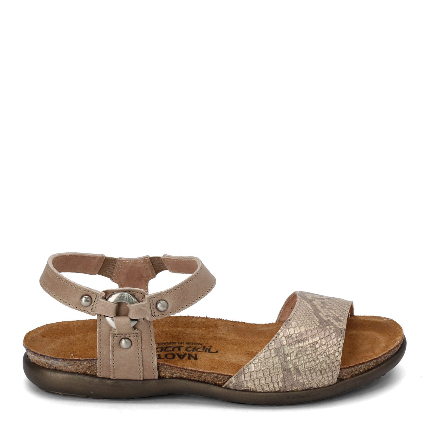 Peltz Shoes Women's Naot Sabrina Sandal NATURAL SNAKE 7437-YE9