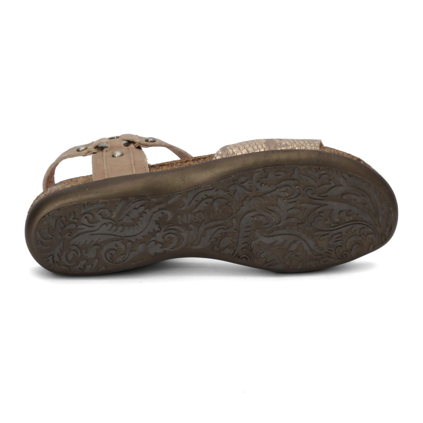 Peltz Shoes Women's Naot Sabrina Sandal NATURAL SNAKE 7437-YE9