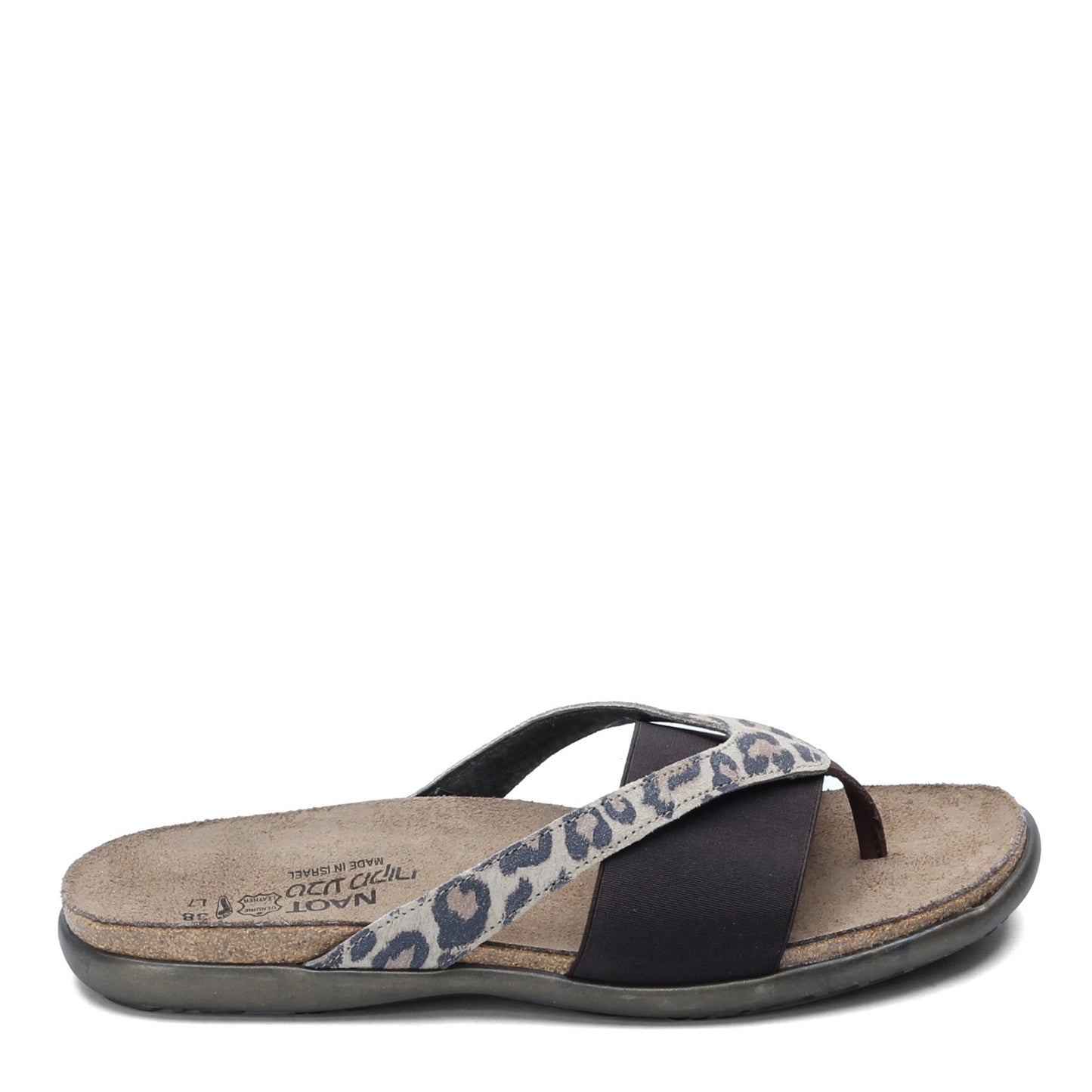 Peltz Shoes Women's Naot Penelope Sandal Brown CHEETAH 7442-SJA