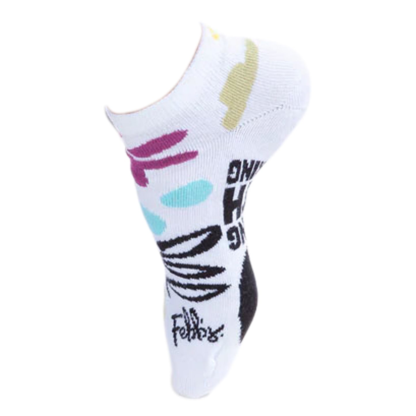 Peltz Shoes Women's World's Softest Febb's Botique Low Cut Socks DO SOMETHING WORTH R 74528