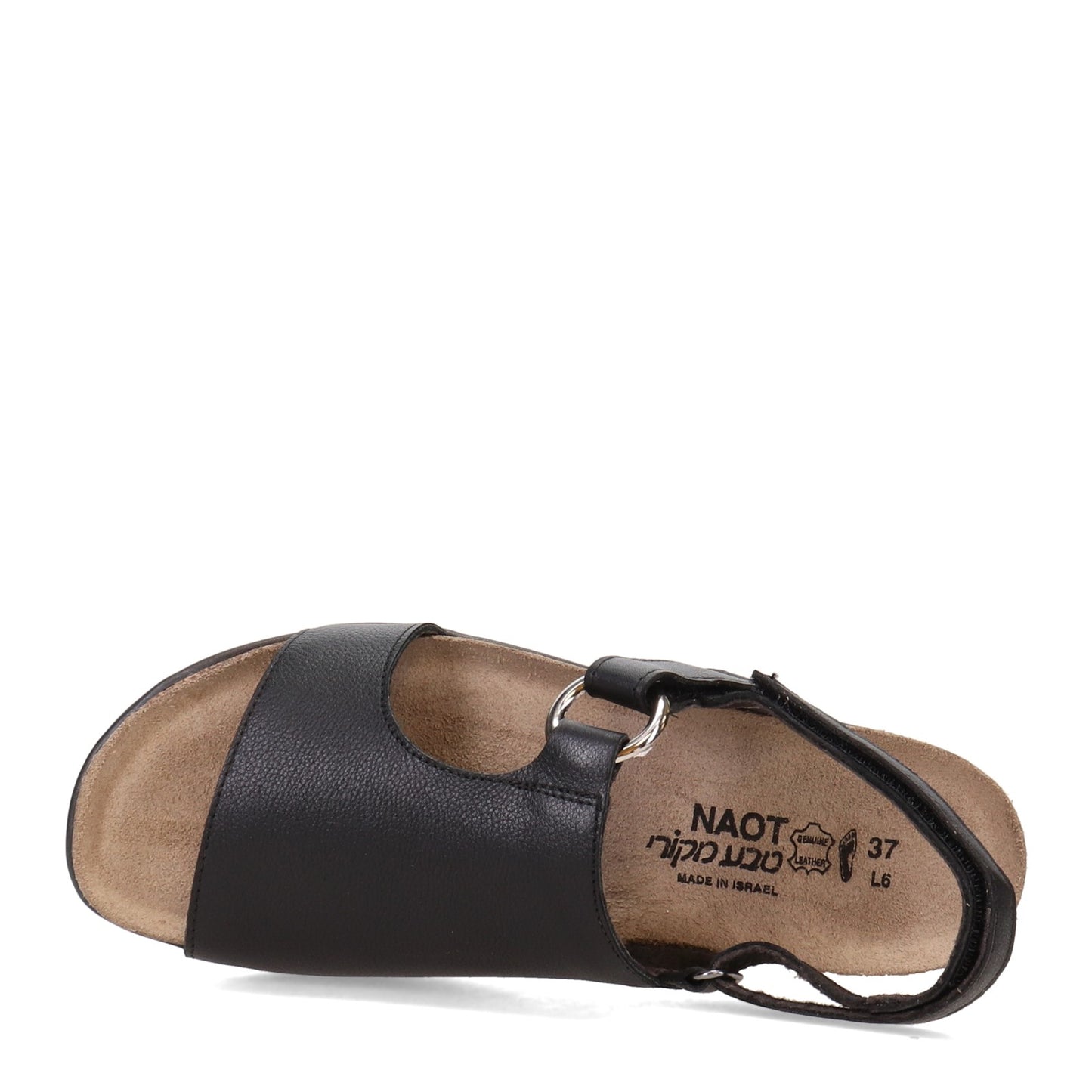 Peltz Shoes Women's Naot Olivia Sandal Black 7457-BA6