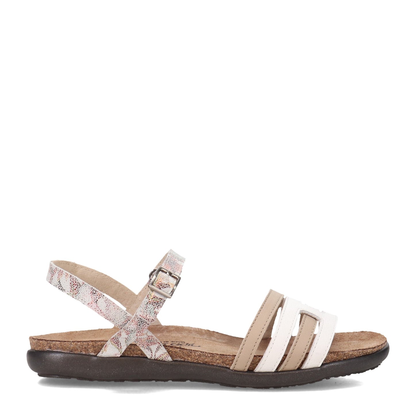 Peltz Shoes Women's Naot Lucy Sandal WHITE / BEIGE 7458-WEO