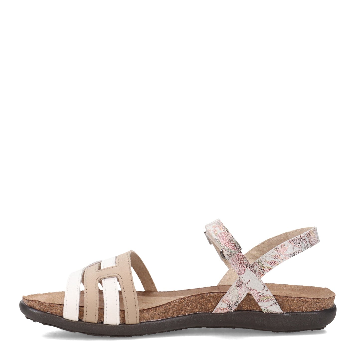 Peltz Shoes Women's Naot Lucy Sandal WHITE / BEIGE 7458-WEO