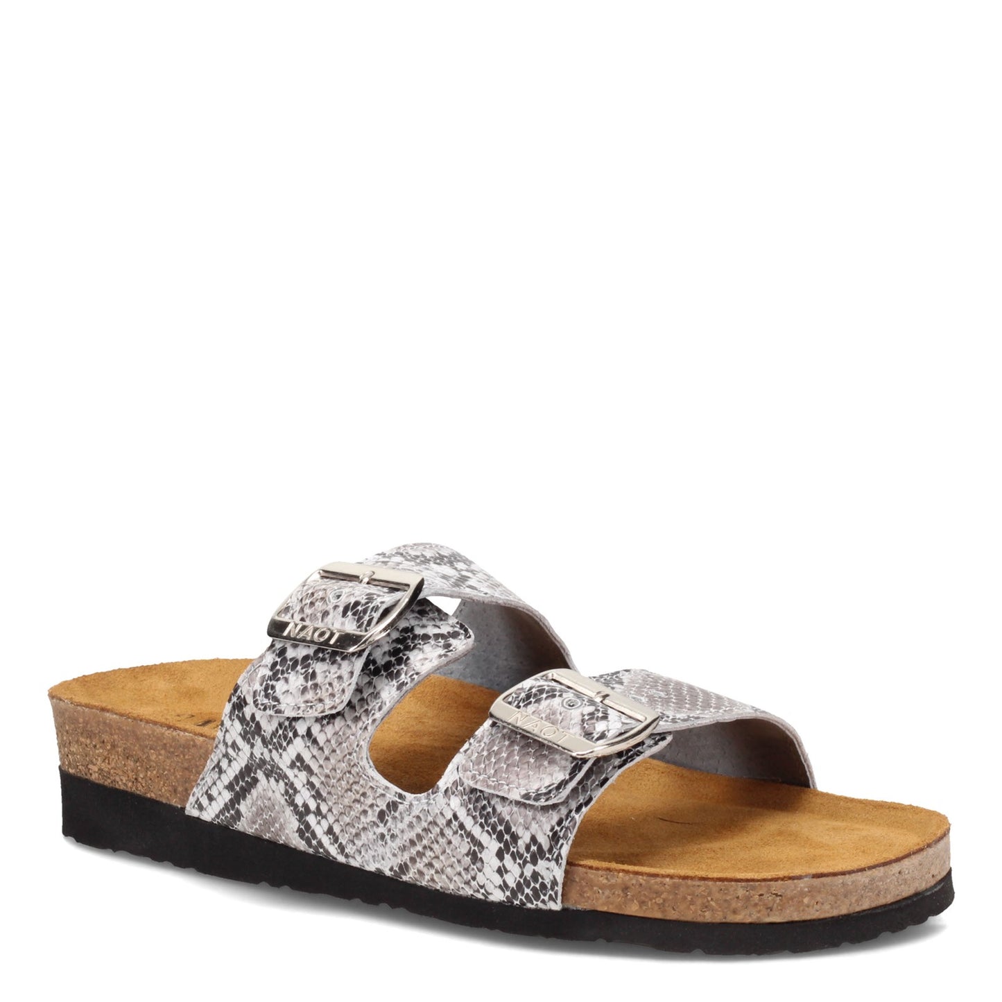 Peltz Shoes Women's Naot Santa Barbara Slide Sandal GREY MULTI 7500-BAC