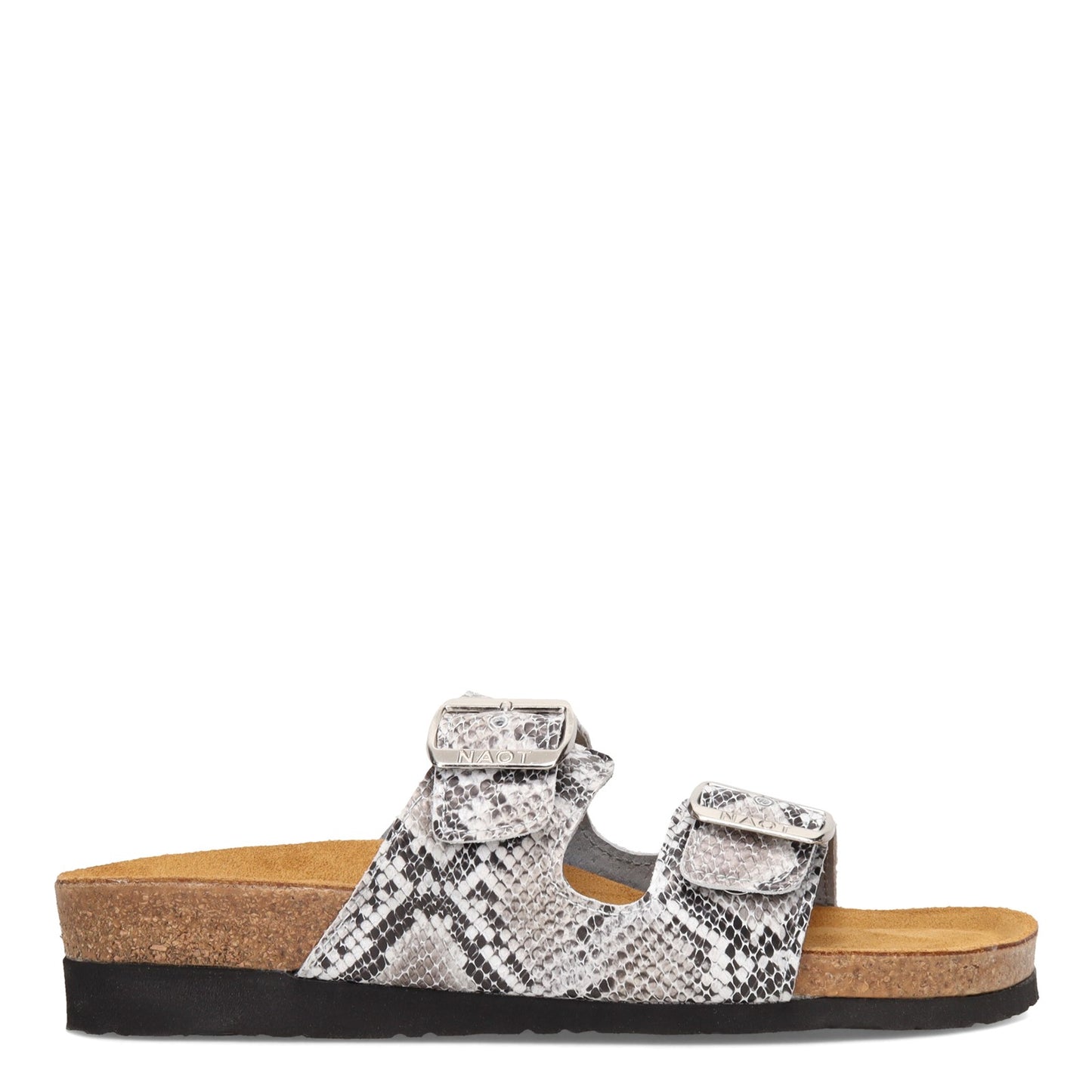 Peltz Shoes Women's Naot Santa Barbara Slide Sandal GREY MULTI 7500-BAC