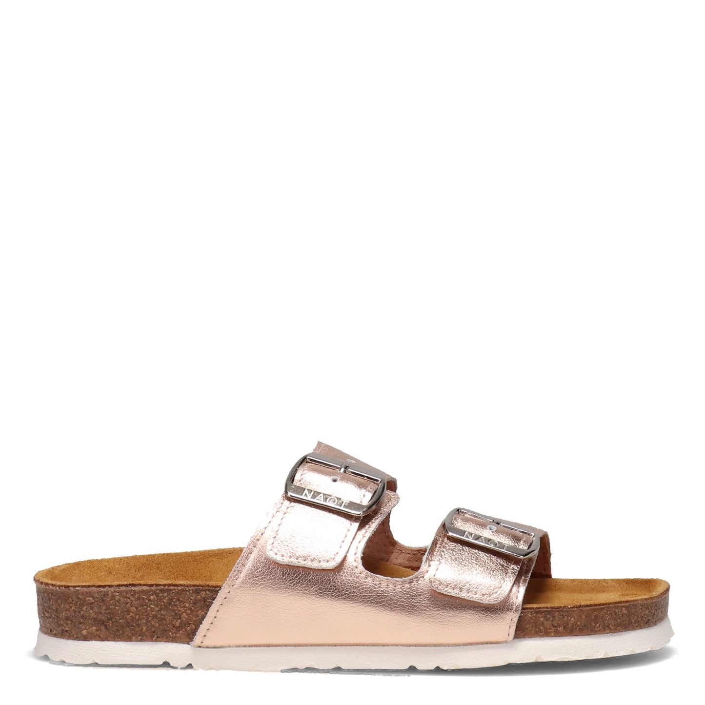 Peltz Shoes Women's Naot Santa Barbara Slide Sandal ROSE GOLD 7500-C65