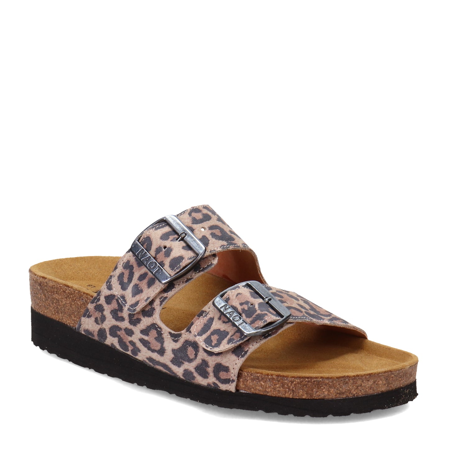 Peltz Shoes Women's Naot Santa Barbara Slide Sandal CHEETAH 7500-EB6