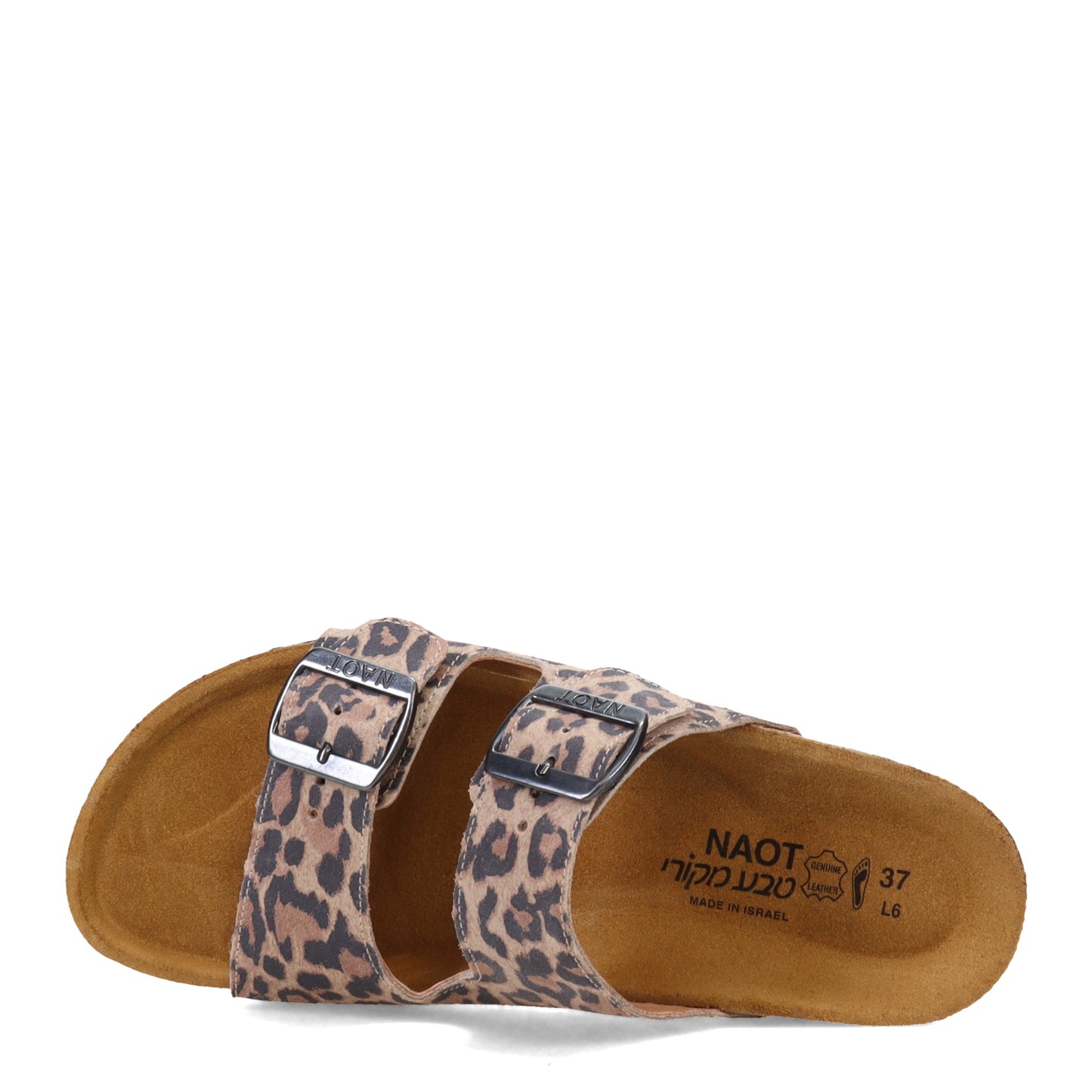 Peltz Shoes Women's Naot Santa Barbara Slide Sandal CHEETAH 7500-EB6