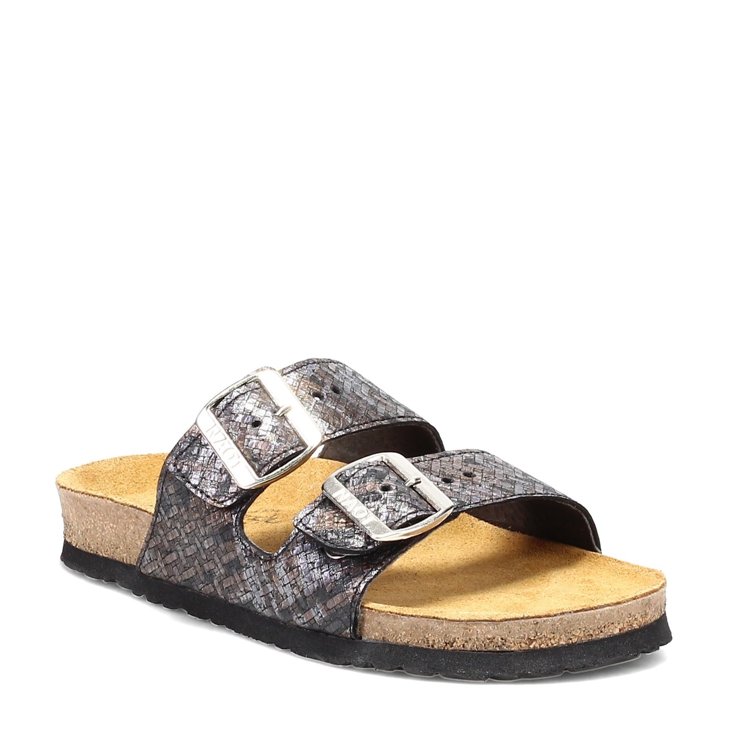 Peltz Shoes Women's Naot Santa Barbara Slide Sandal METALLIC MULT 7500-EC9