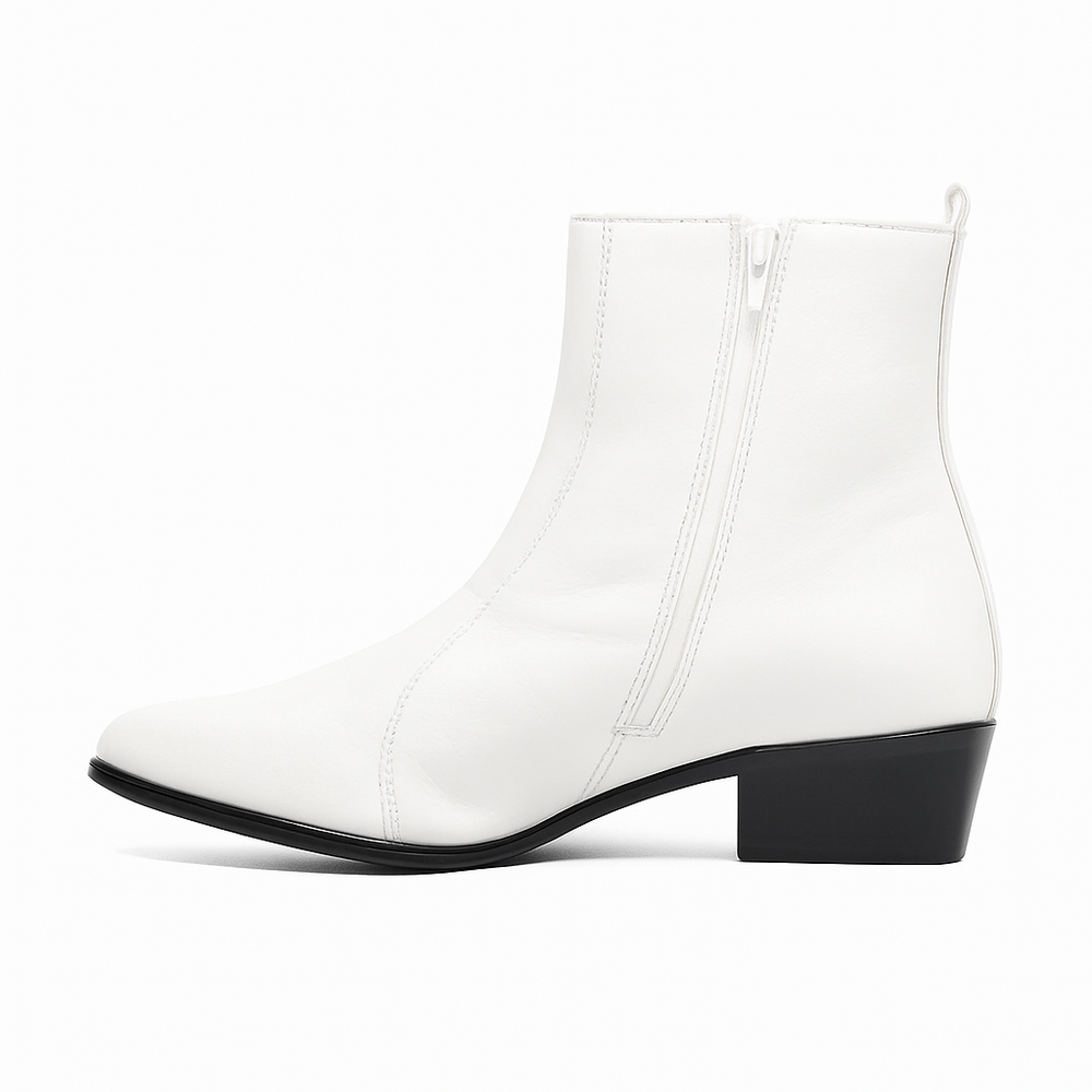 〓MM6〓 2019ss WHITE side ZIP ankle-BOOTS Men's Stacy Adams Santos Side Zip Boot (Preorder Only) — Peltz Shoes