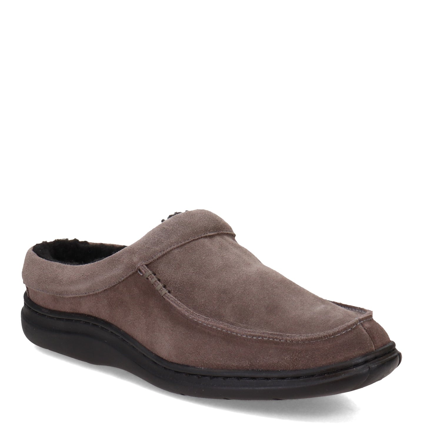 Peltz Shoes Men's L.B. Evans Edmonton Slipper GRAY 7530