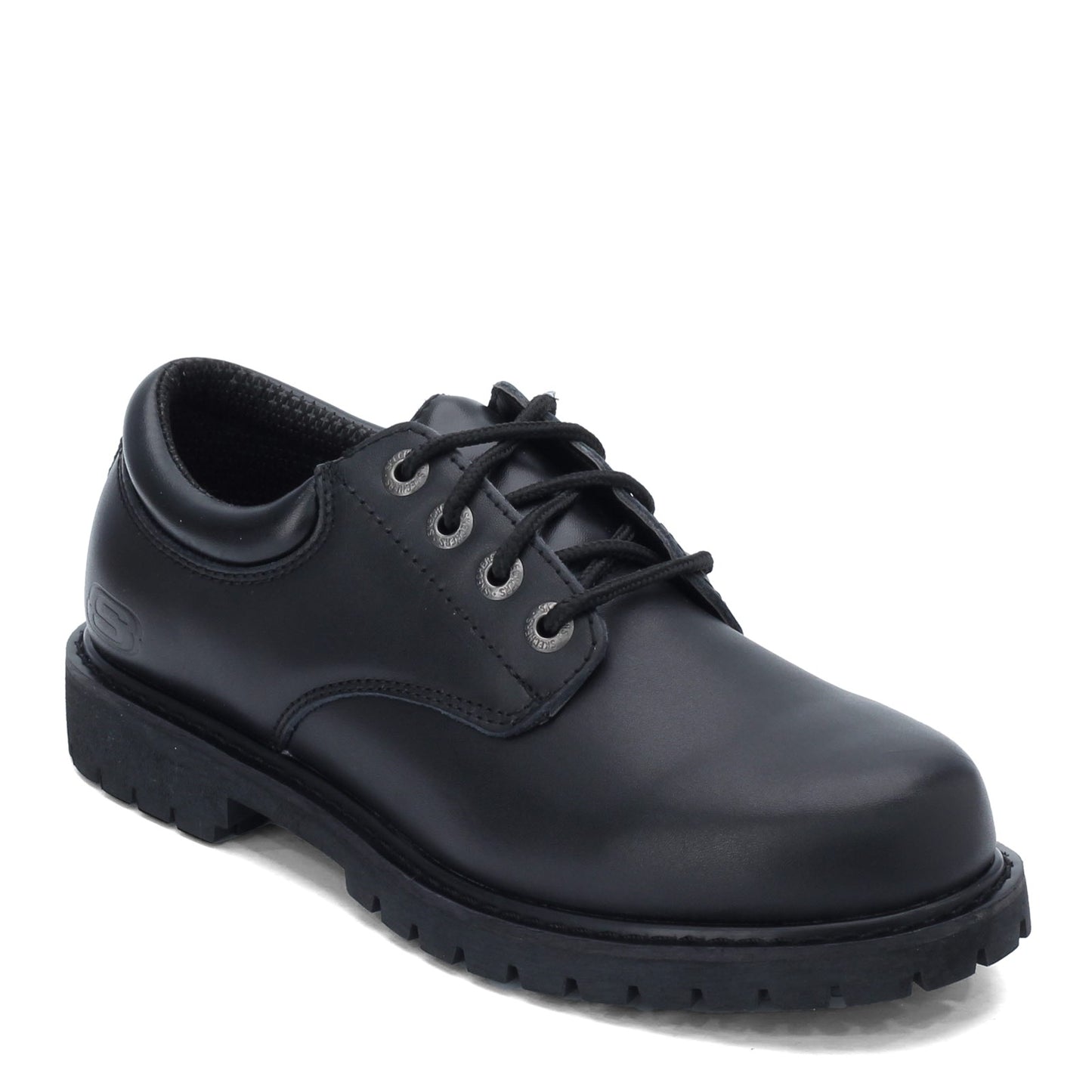 Peltz Shoes Men's Skechers Cottonwood Elks SR Work Shoe - Wide Width BLACK 77041EW-BLK