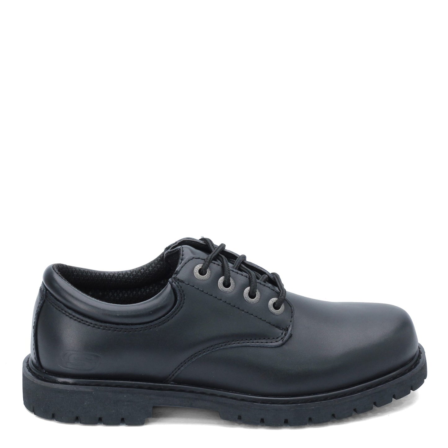 Peltz Shoes Men's Skechers Cottonwood Elks SR Work Shoe - Wide Width BLACK 77041EW-BLK