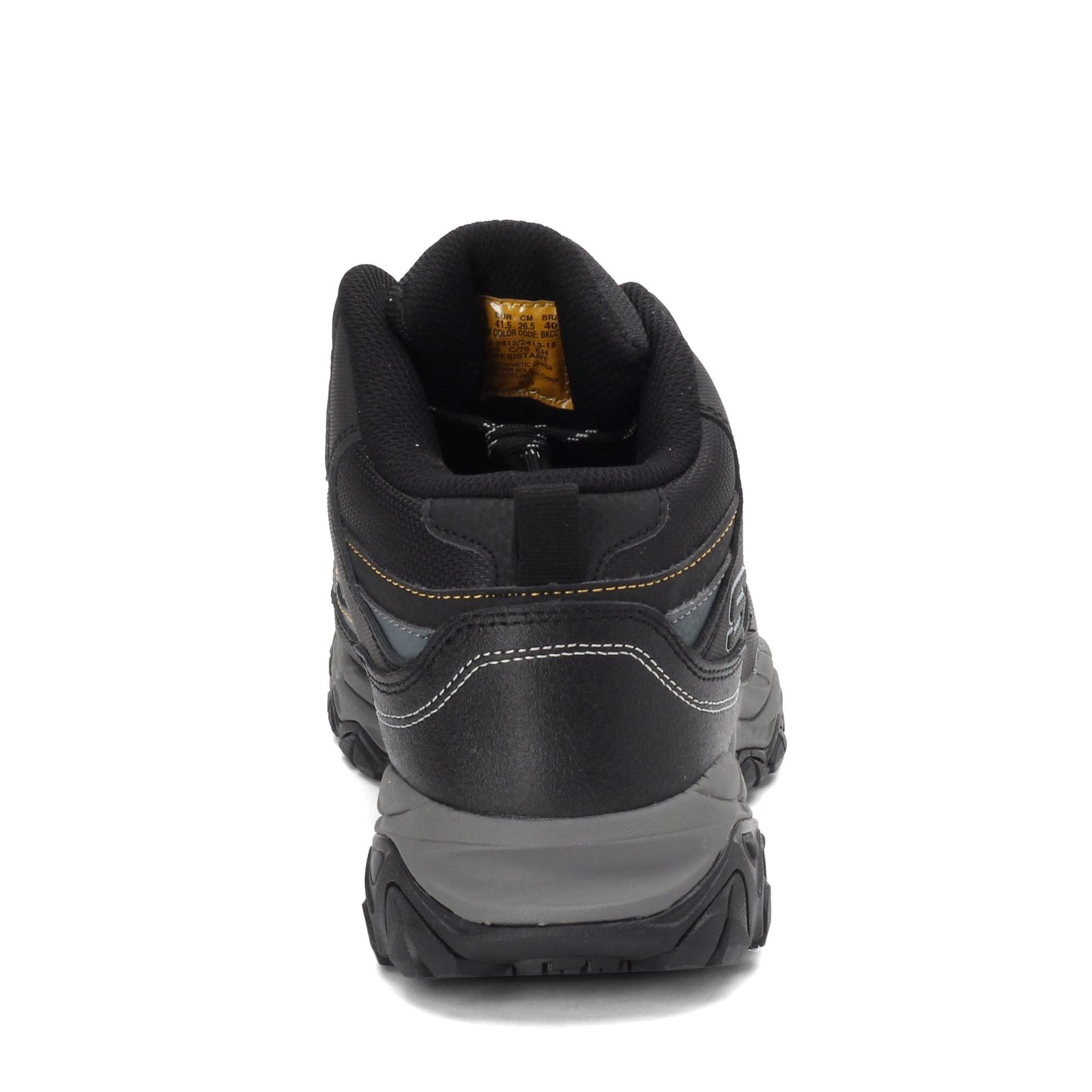 Peltz Shoes Men's Skechers Work Relaxed Fit: Holdredge - Rebem ST Boot Black/Charcoal 77108-BKCC