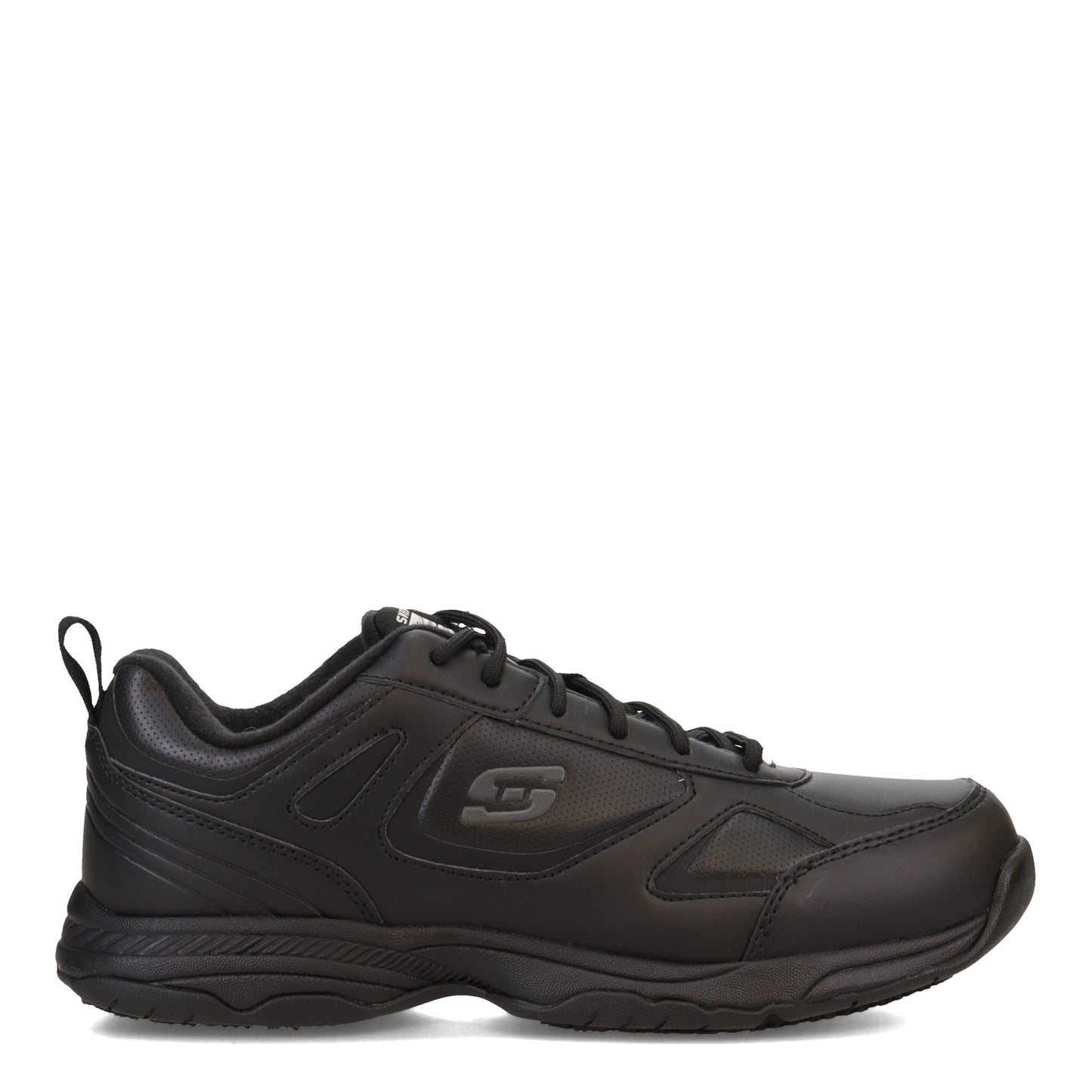 Peltz Shoes Men's Skechers Dighton SR Sneaker - Wide Width BLACK 77111W-BLK