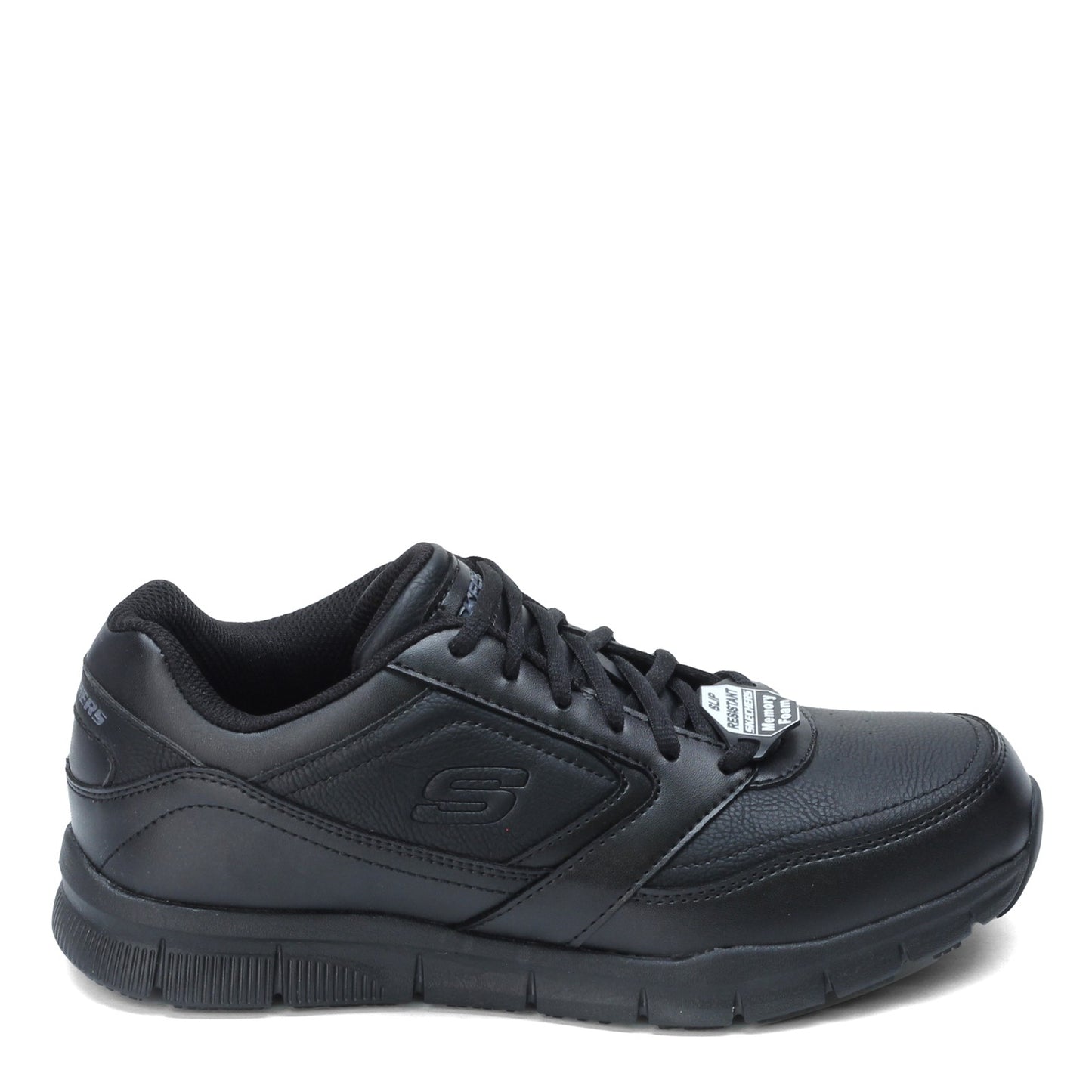 Peltz Shoes Men's Skechers Nampa SR Work Shoe - Wide Width Black 77156W-BLK