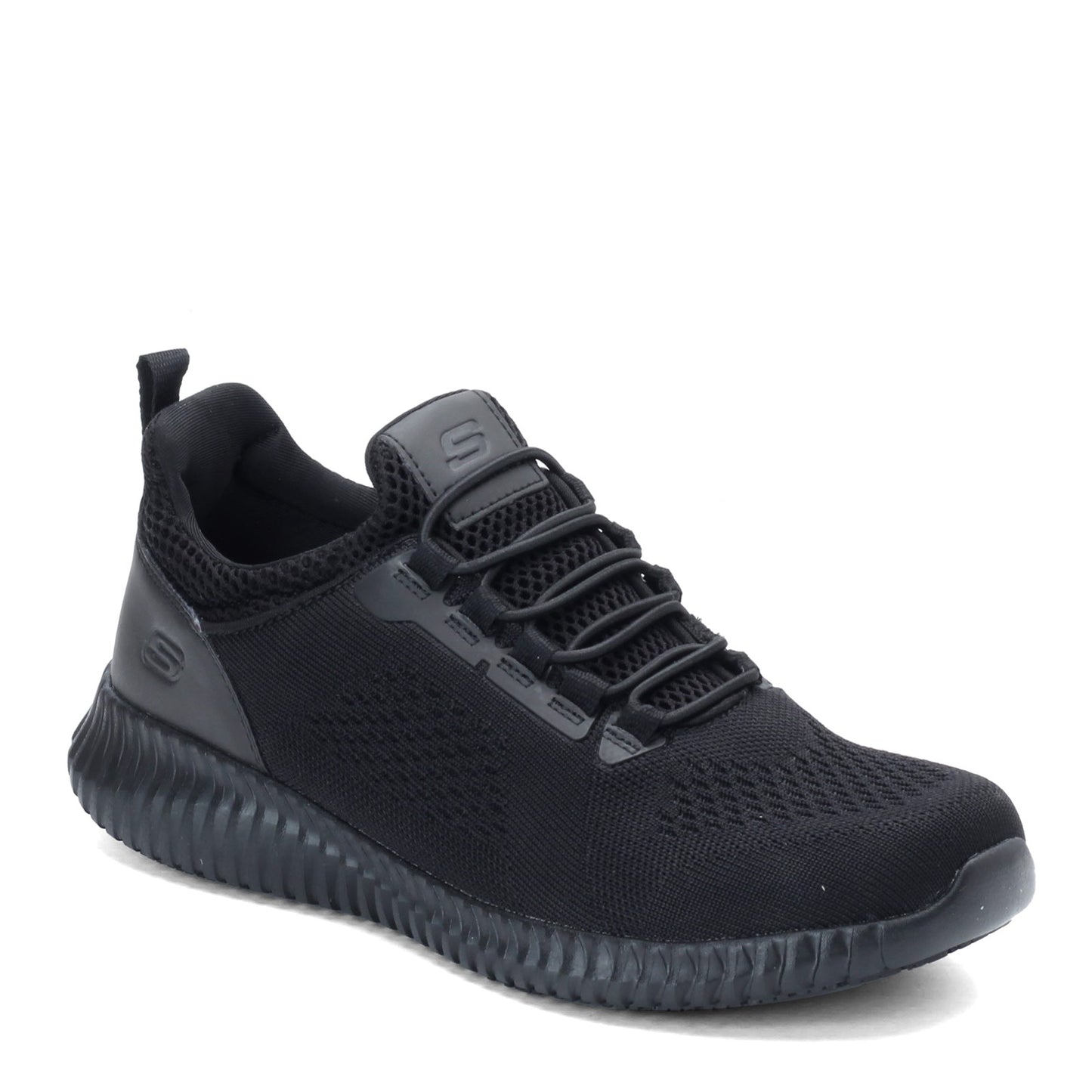 Peltz Shoes Men's Skechers Cessnock SR Shoe - Wide Width BLACK 77188W-BLK