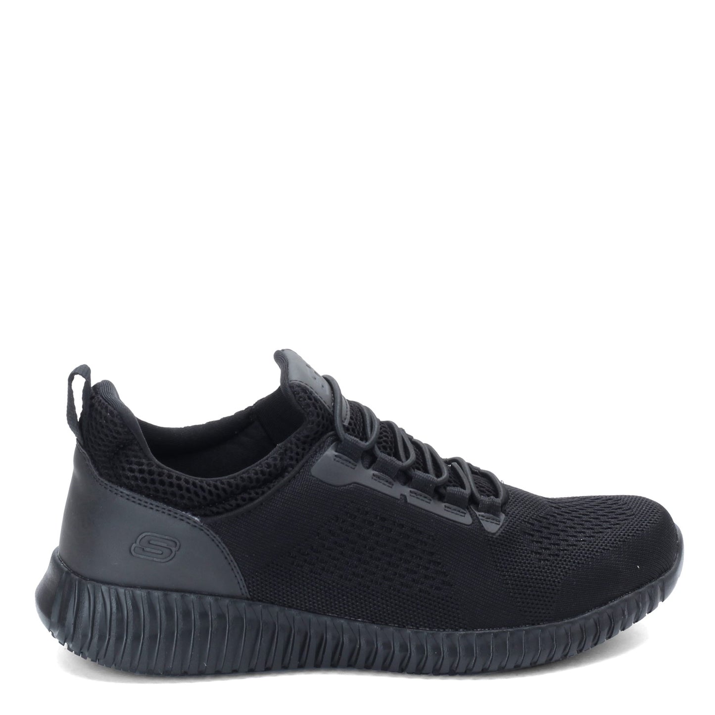 Peltz Shoes Men's Skechers Cessnock SR Shoe - Wide Width BLACK 77188W-BLK