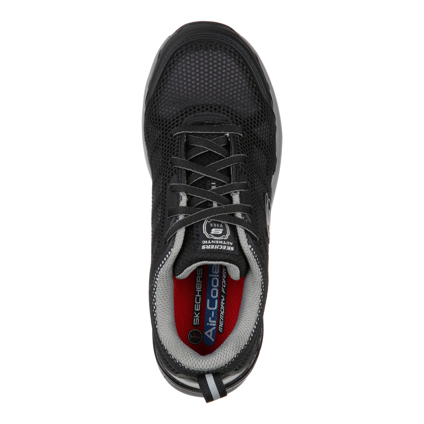 Peltz Shoes Women's Skechers Work Bulklin - Lyndale Composite Toe Work Shoe Black/Grey 77273-BKGY