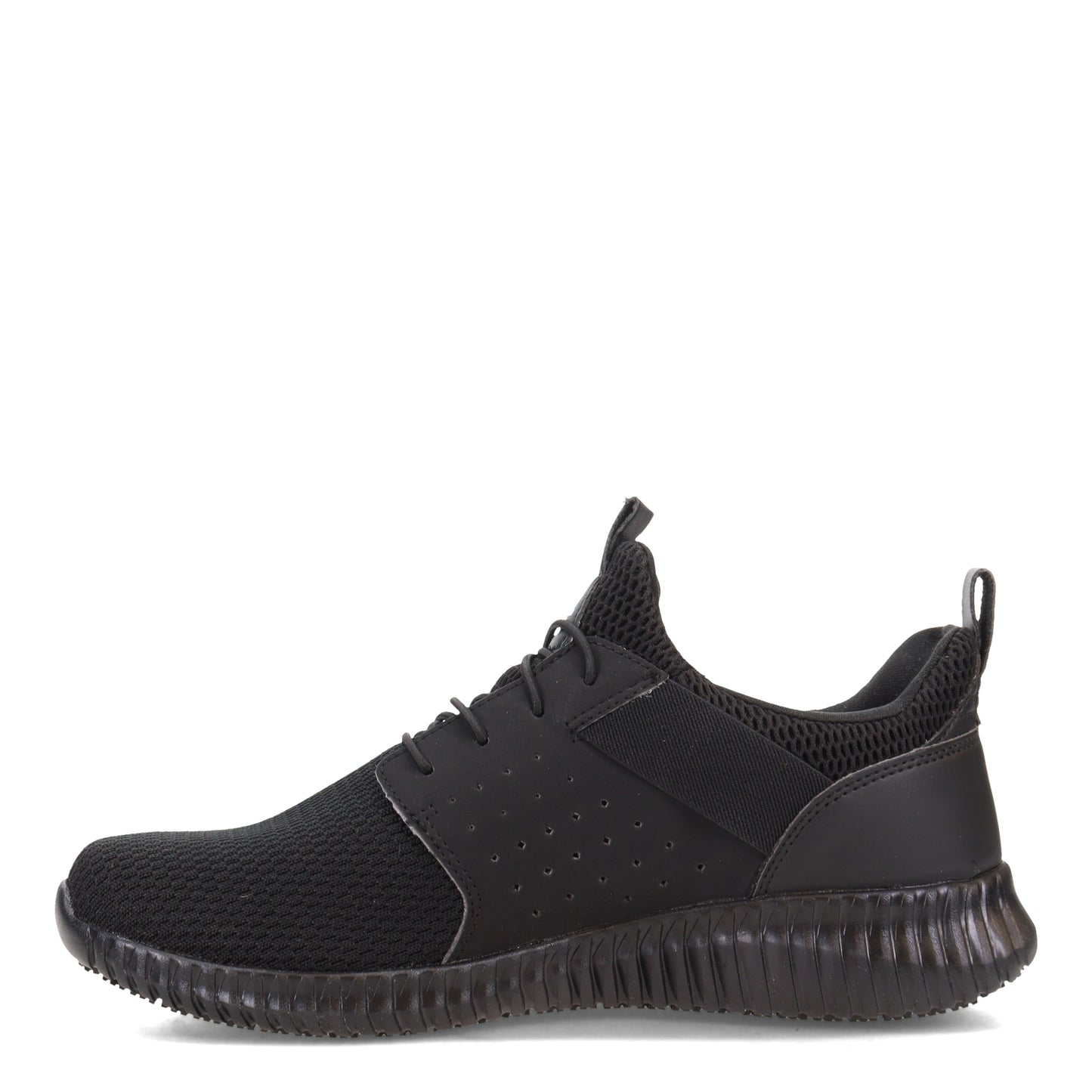 Peltz Shoes Men's Skechers Work Relaxed Fit: Cessnock - Niehart SR Work Shoe Black 77521-BLK