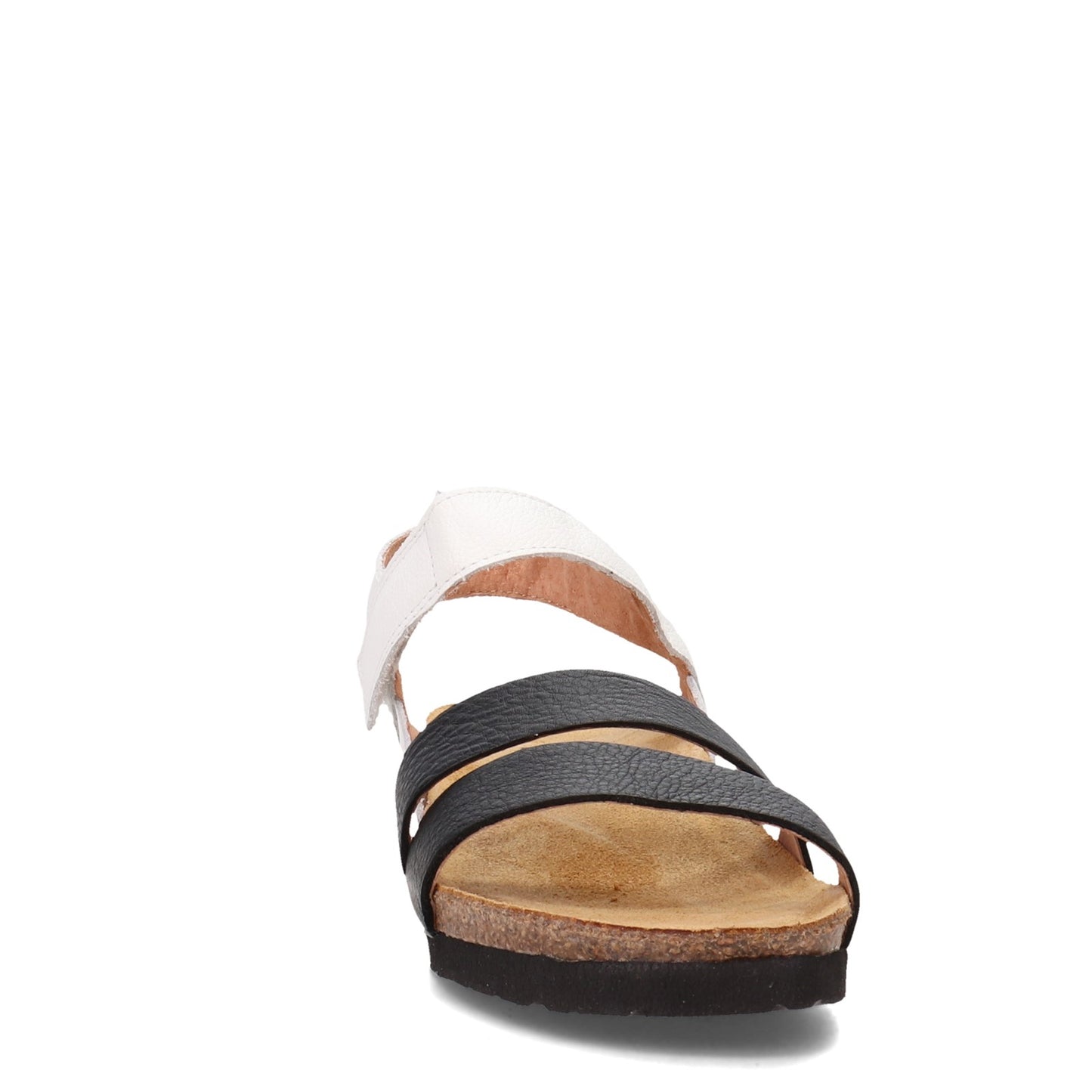 Peltz Shoes Women's Naot Kayla Sandal White Black 7806-WFX