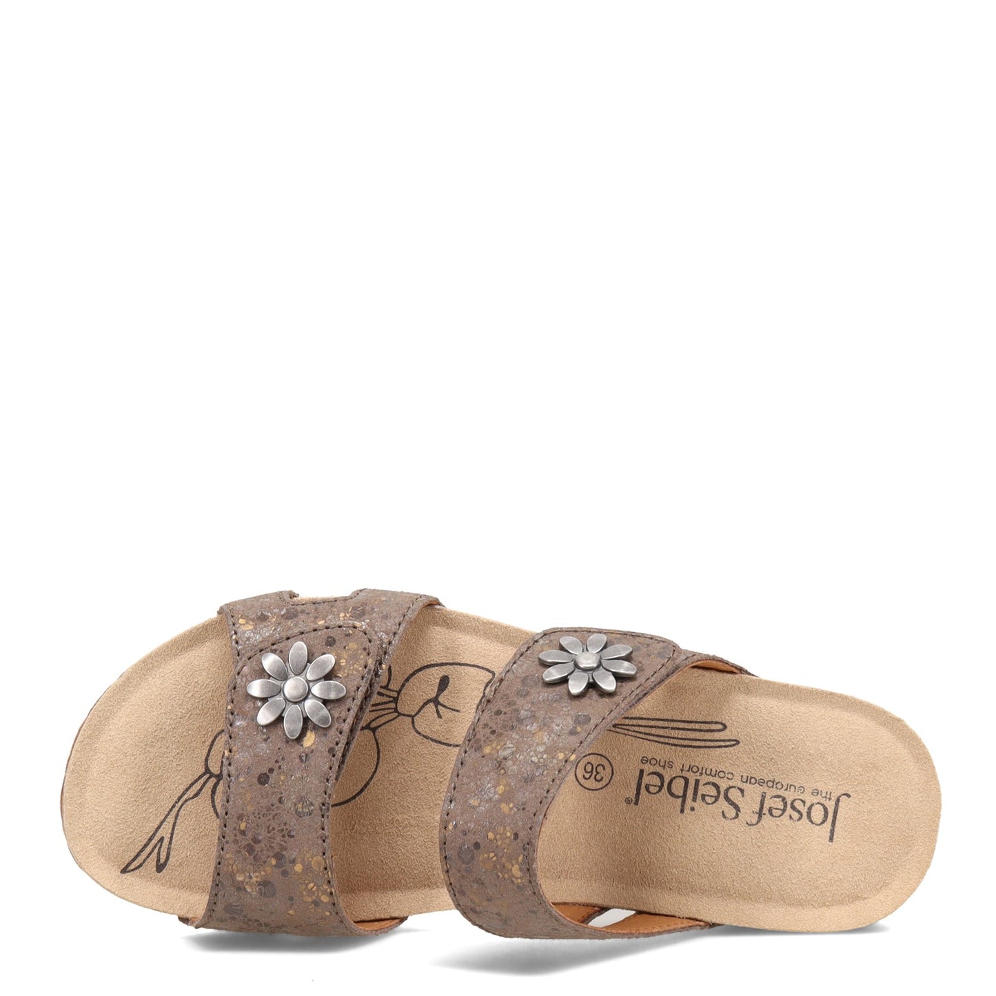 Peltz Shoes Women's Josef Seibel Tonga 04 Sandal TAUPE BROWN MULTI 78501-761252